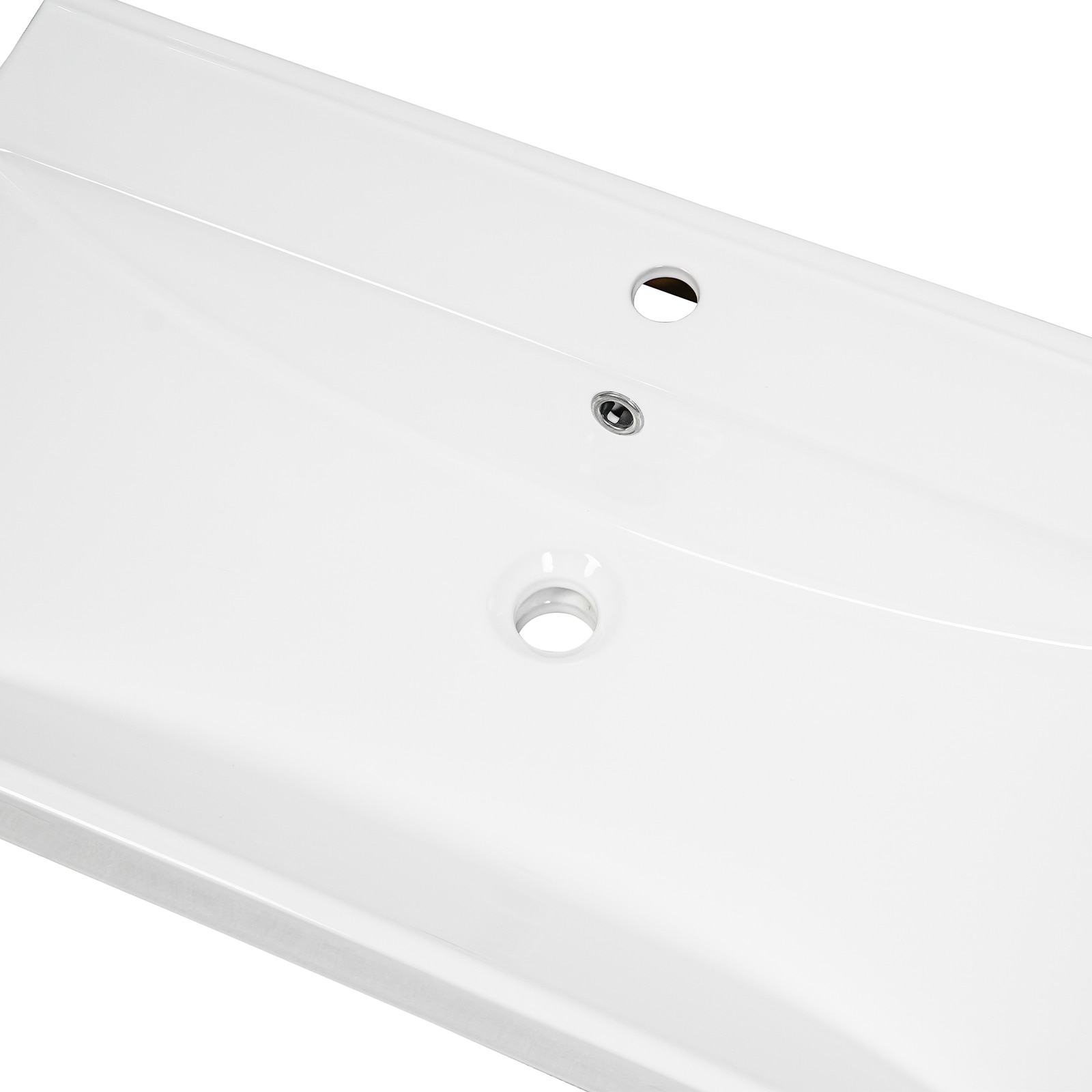 welltime Einbauwaschbecken »Trento Deluxe« Mit Nano Glasur in 51,61,81,101 und 121cm erhältlich.