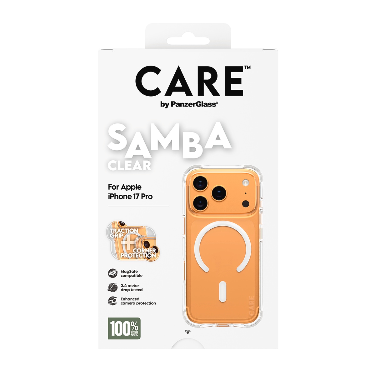 CARE by PanzerGlass Handyhülle »Samba MagSafe Case für Apple iPhone 17 Pro« Apple iPhone 17 Pro Backcover, Schutzhülle, Handyschutzhülle, Case, Schutzcase, stoßfest