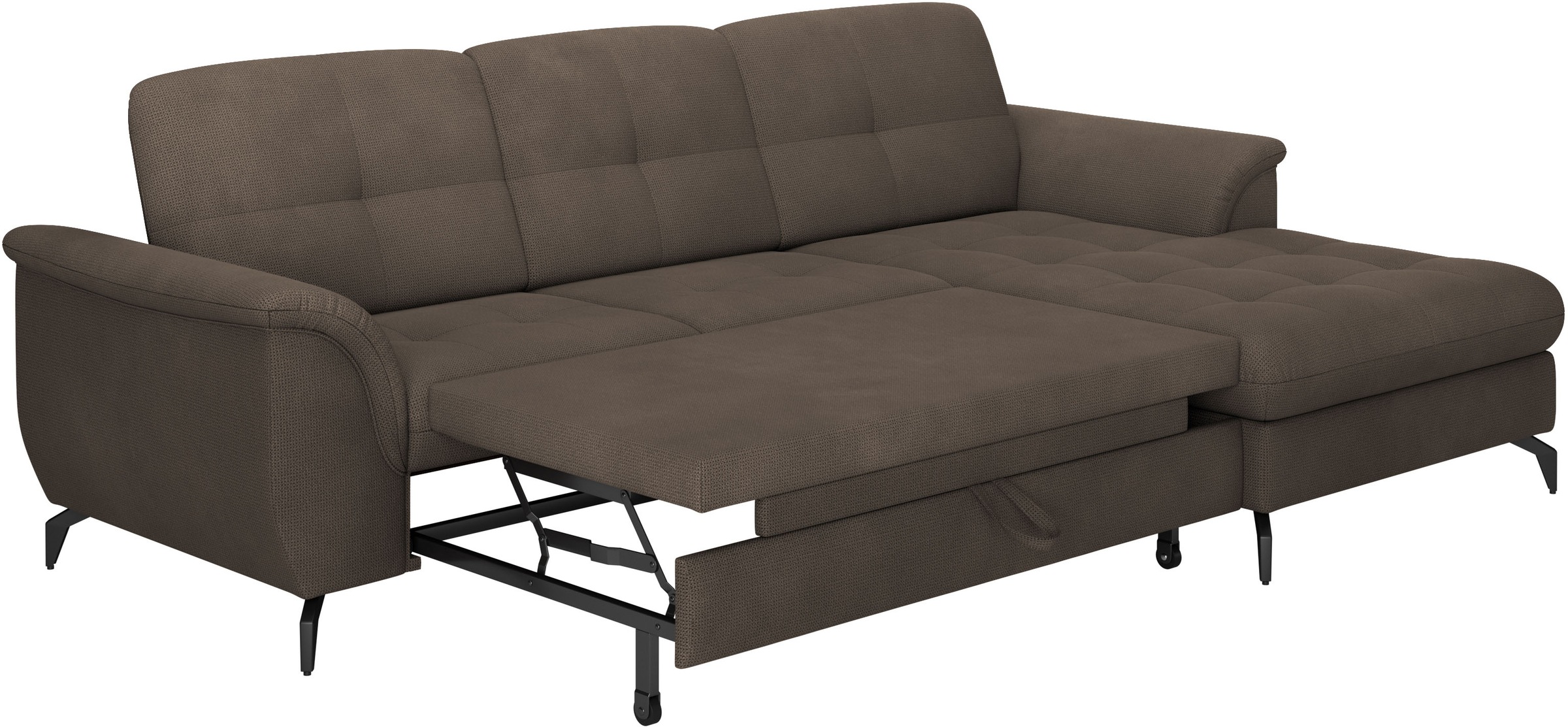 sit&more Ecksofa »Zora L-Form«, wahlweise mit Bettfunktion und Bettkasten