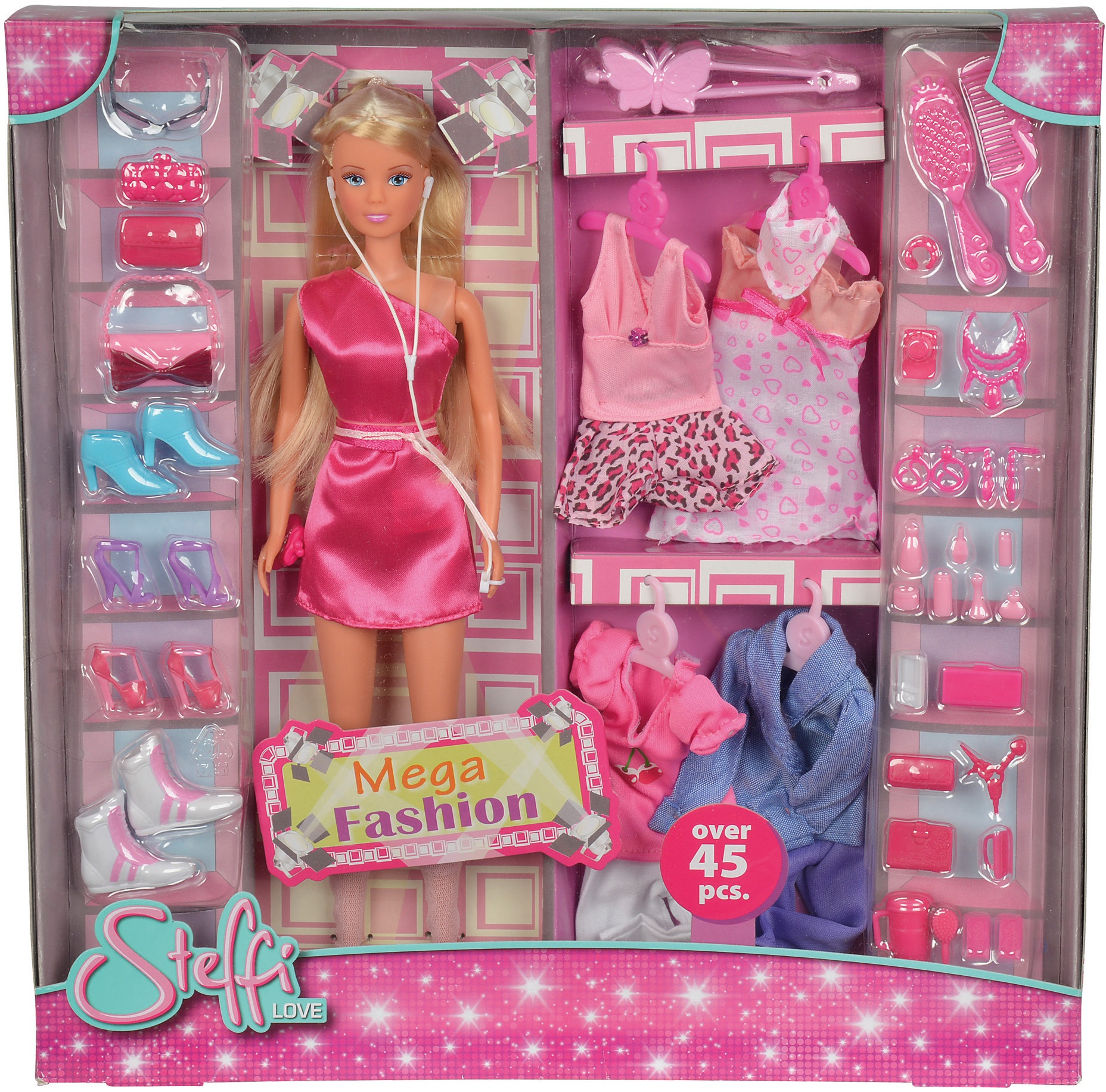 SIMBA Anziehpuppe »Steffi Love«, (Set, 45 tlg.), Mega Fashion