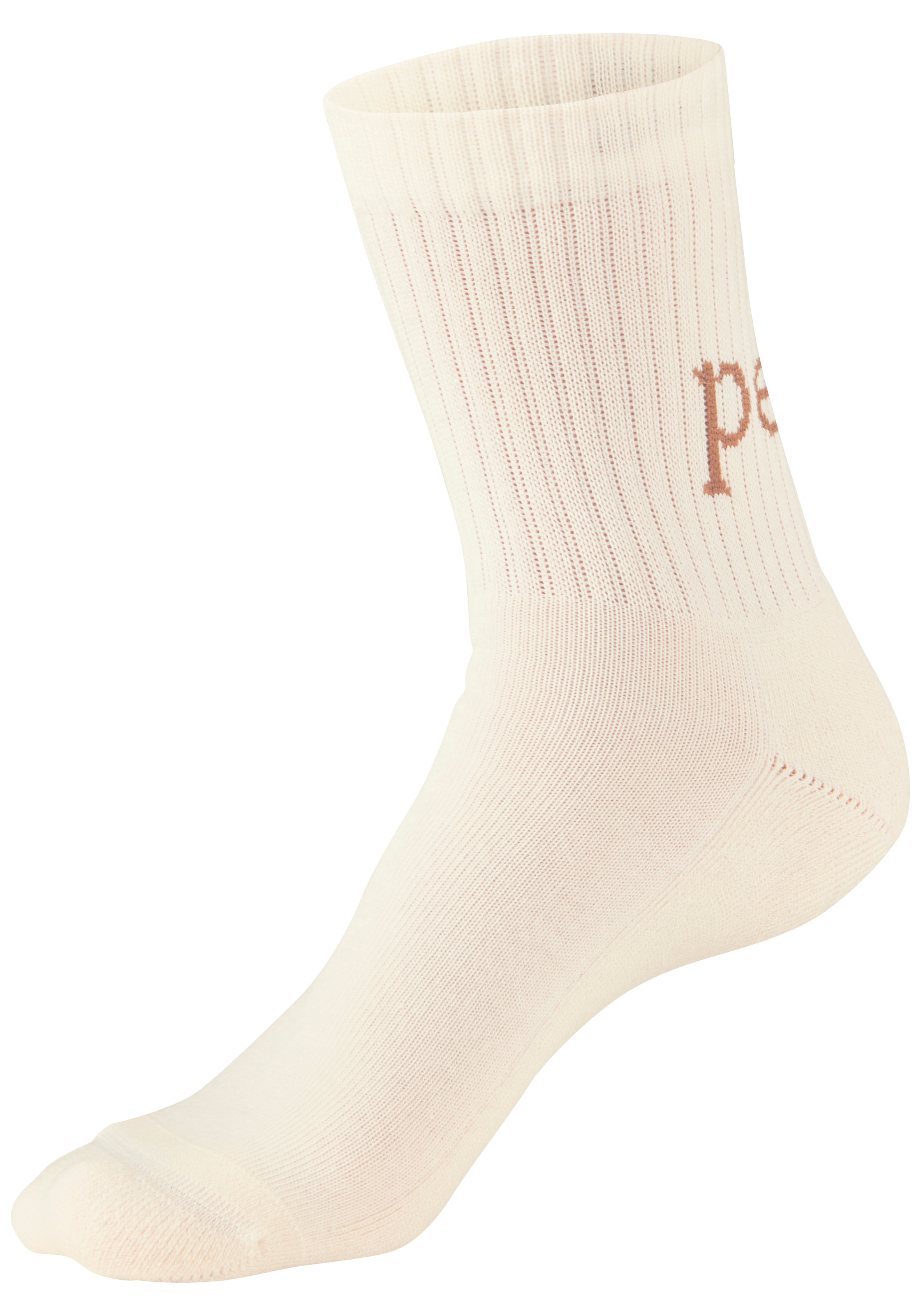 H.I.S Tennissocken »Damen Sportsocken daily socks« Packung, 7 Paar tlg. mit Fußfrottee und ansprechenden Schriftzügen