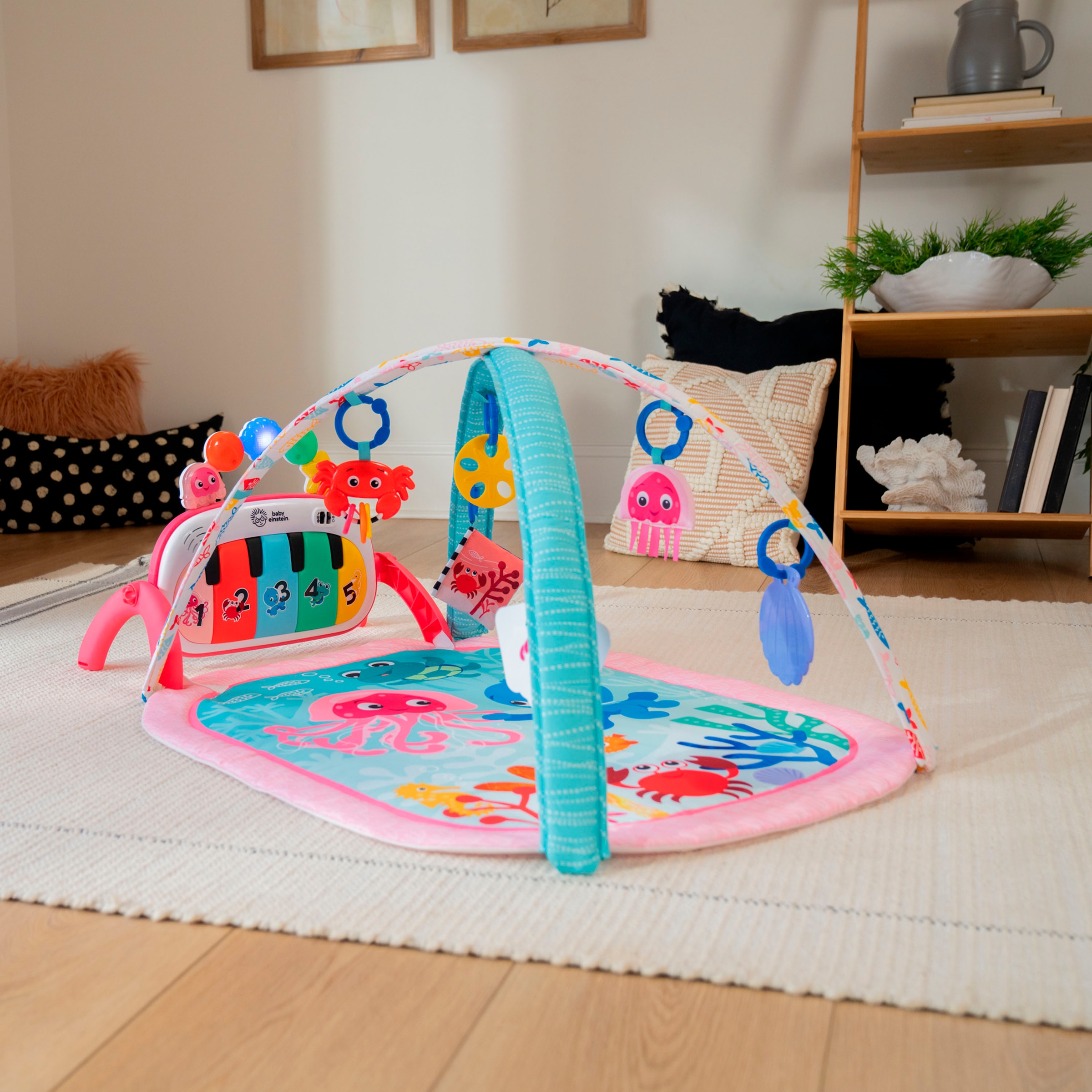 Baby Einstein Spielbogen »4-in-1 Kickin’ Tunes Jellyfish Jamboree Music & Language Discovery Gym«, mit Soundeffekt