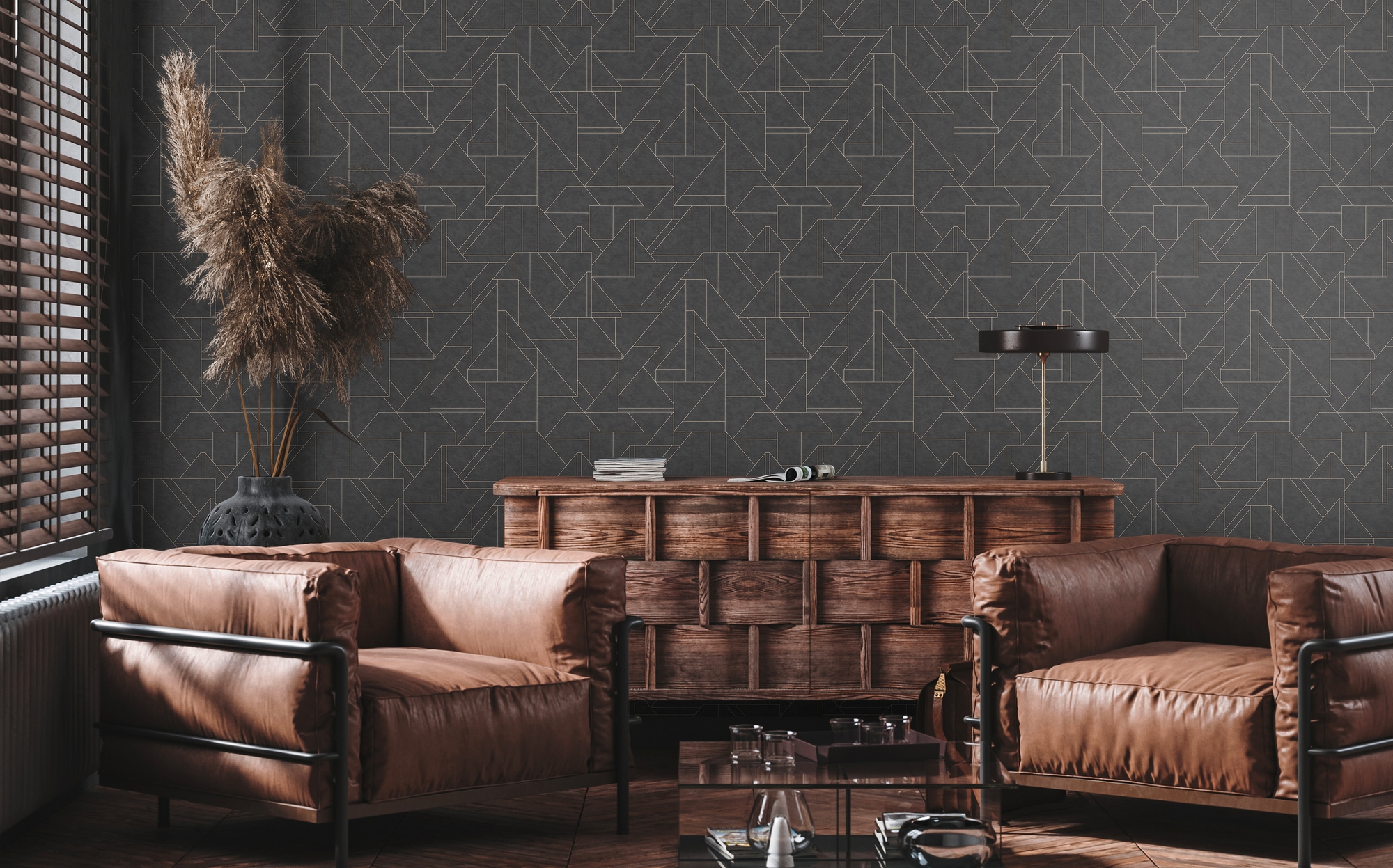 living walls Vliestapete »Metropolitan Stories. Travel Styles. Tapete mit Grafik«, metallic-Metall-Effekte-gemustert, Metallic-Tapete Grafisch Elegant Tapeten Wohnzimmer Schlafzimmer Flur