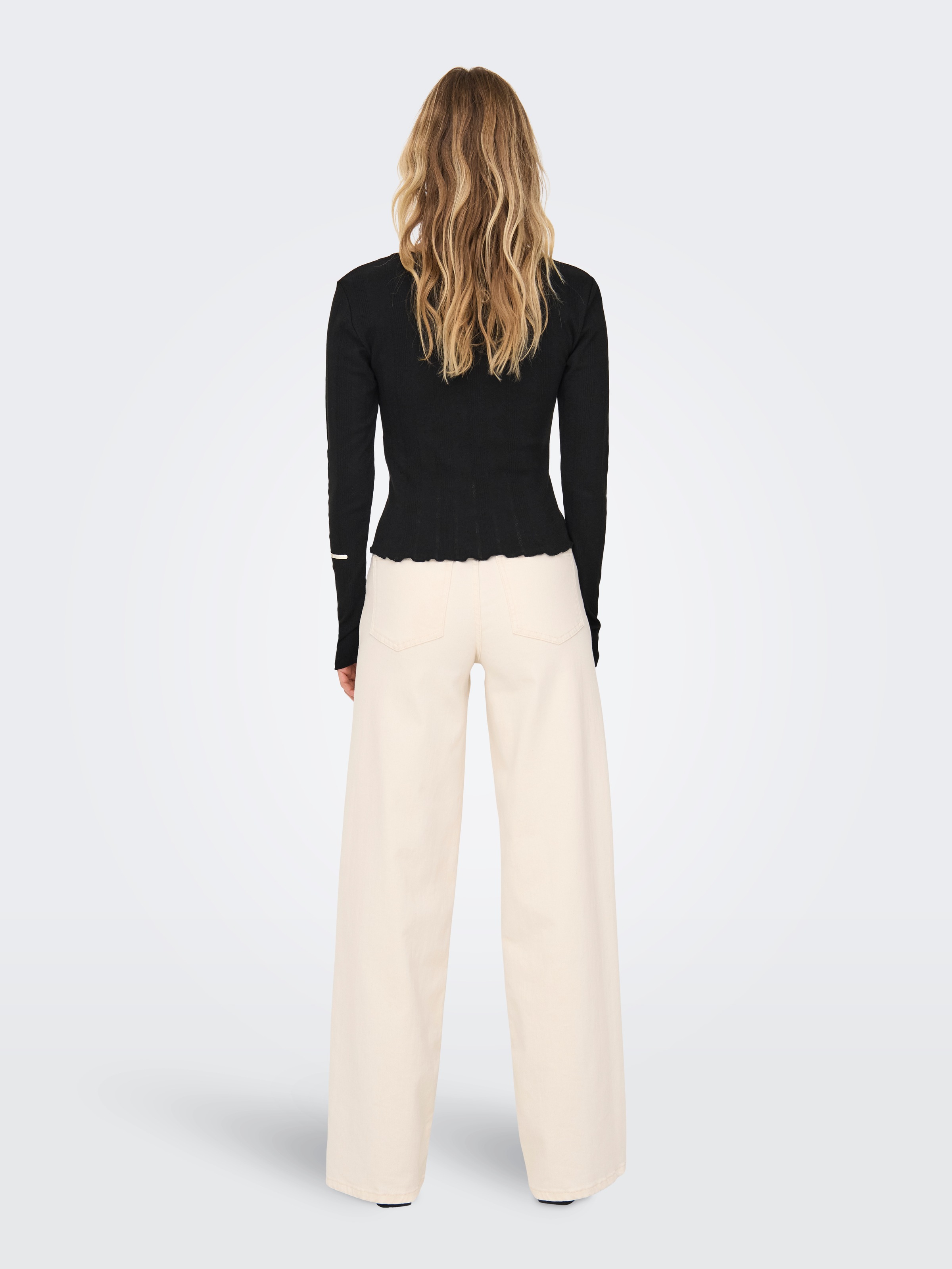ONLY Langarmshirt »ONLCARLOTTA L/S WRAP TOP JRS«