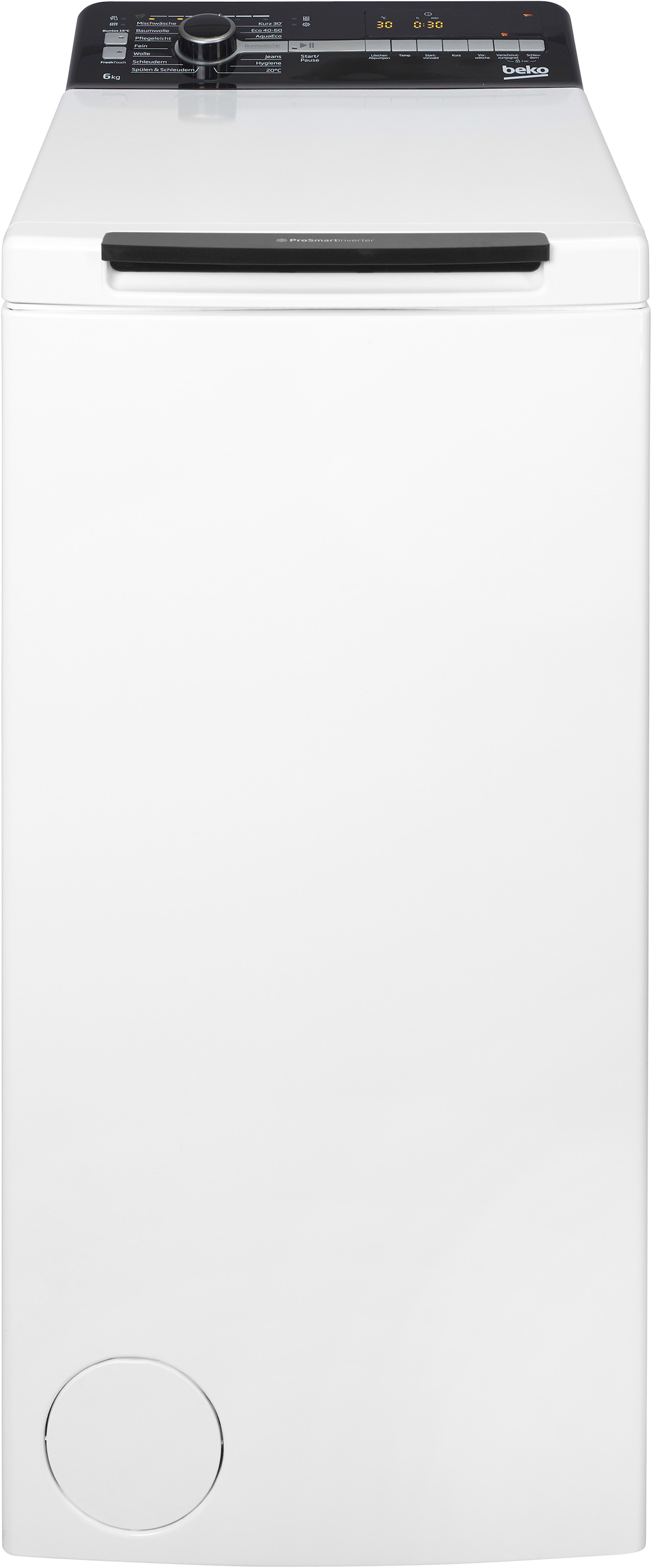 BEKO Waschmaschine Toplader »BTLO6AE8BBM« 6 kg 1200 U/min Multifunktionsdisplay