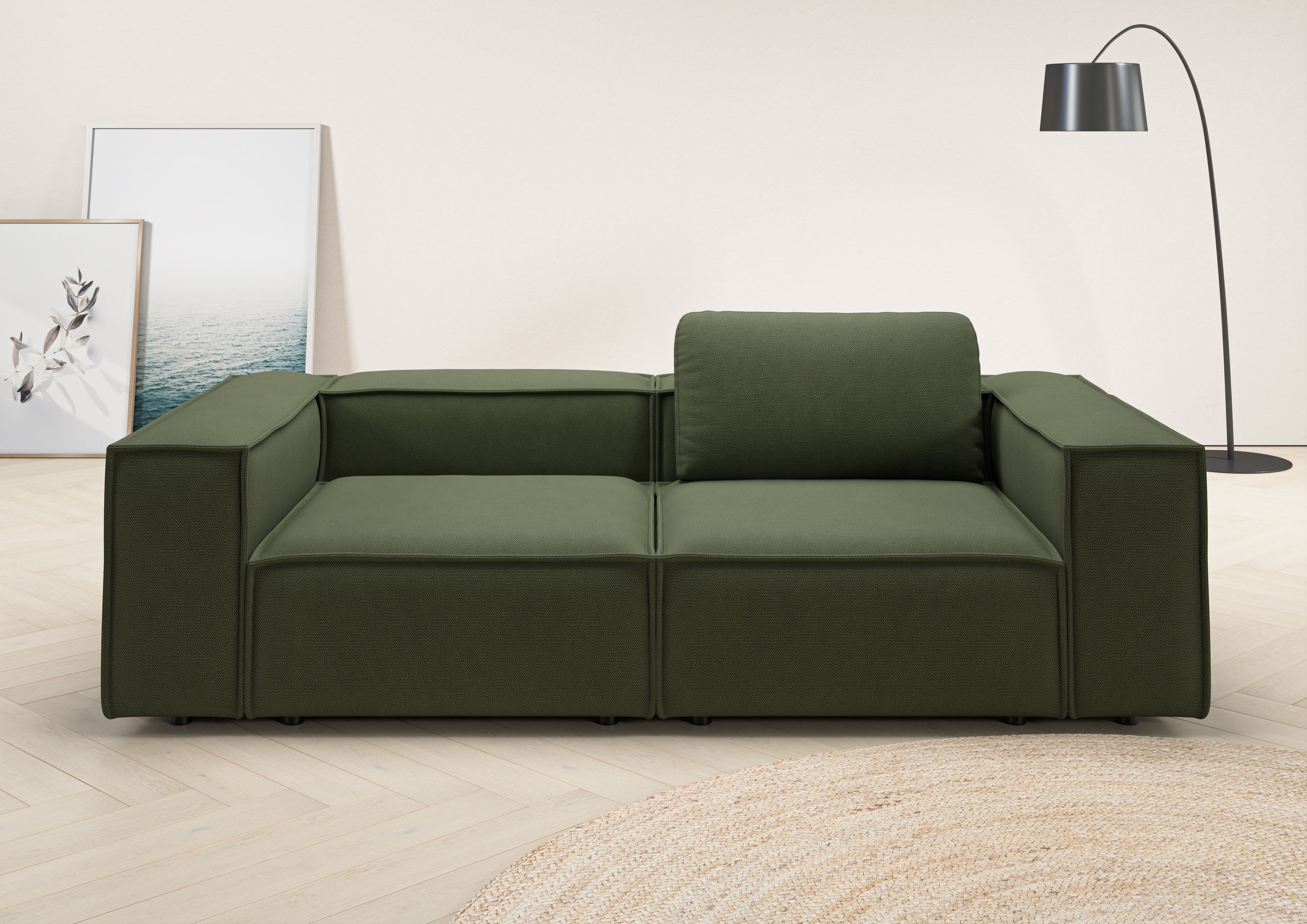 Home affaire 2-Sitzer »Watertown, modernes Sofa 246 cm breit, auch in Feinc günstig online kaufen