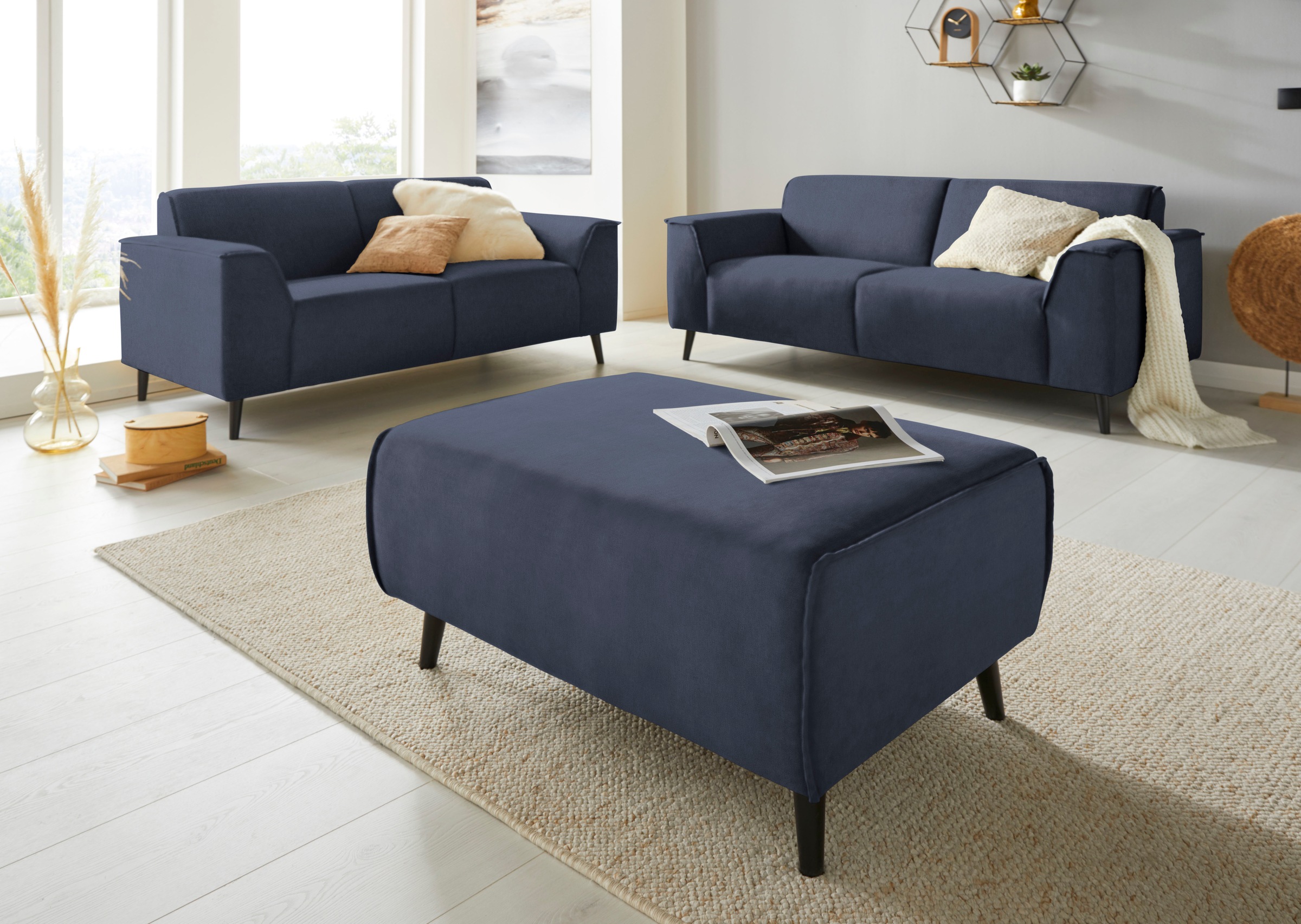 DOMO collection Hocker »Amora«, mit Federkern