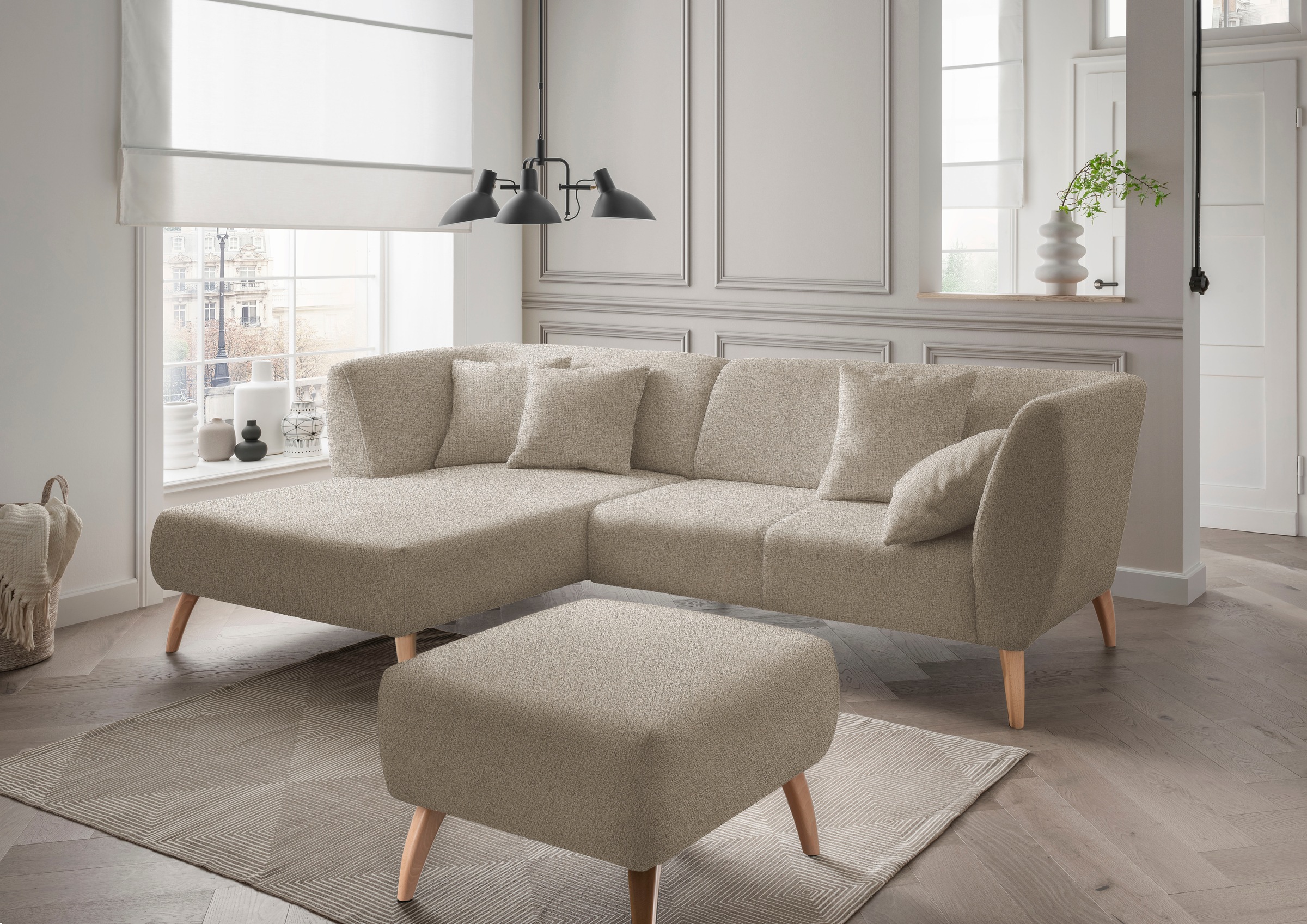 INOSIGN Ecksofa »Colori Polstermöbel mit zeitlos eleganter Rückenführung. L günstig online kaufen