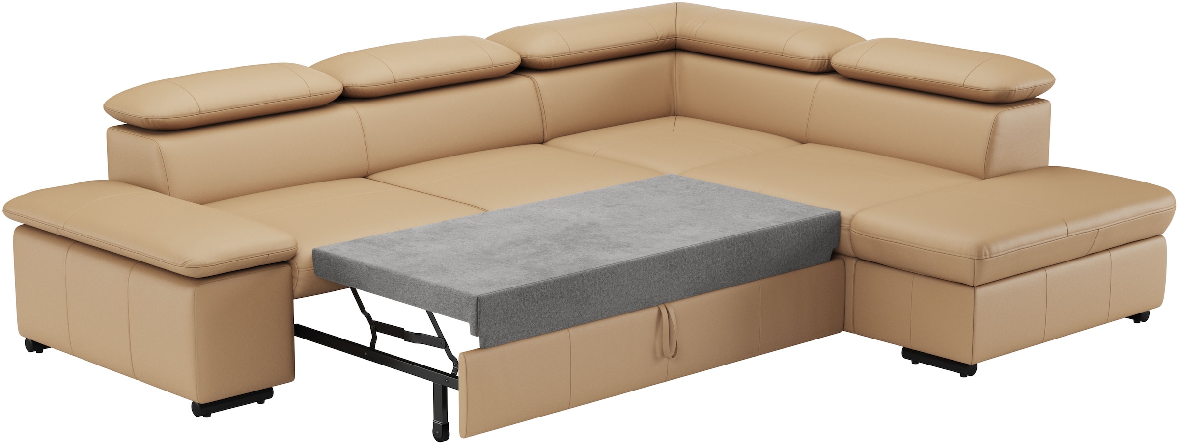 sit&more Ecksofa »Alcudia L-Form«, mit Armteilverstellung, optional Kopfteilverstellung und Bettfunktion