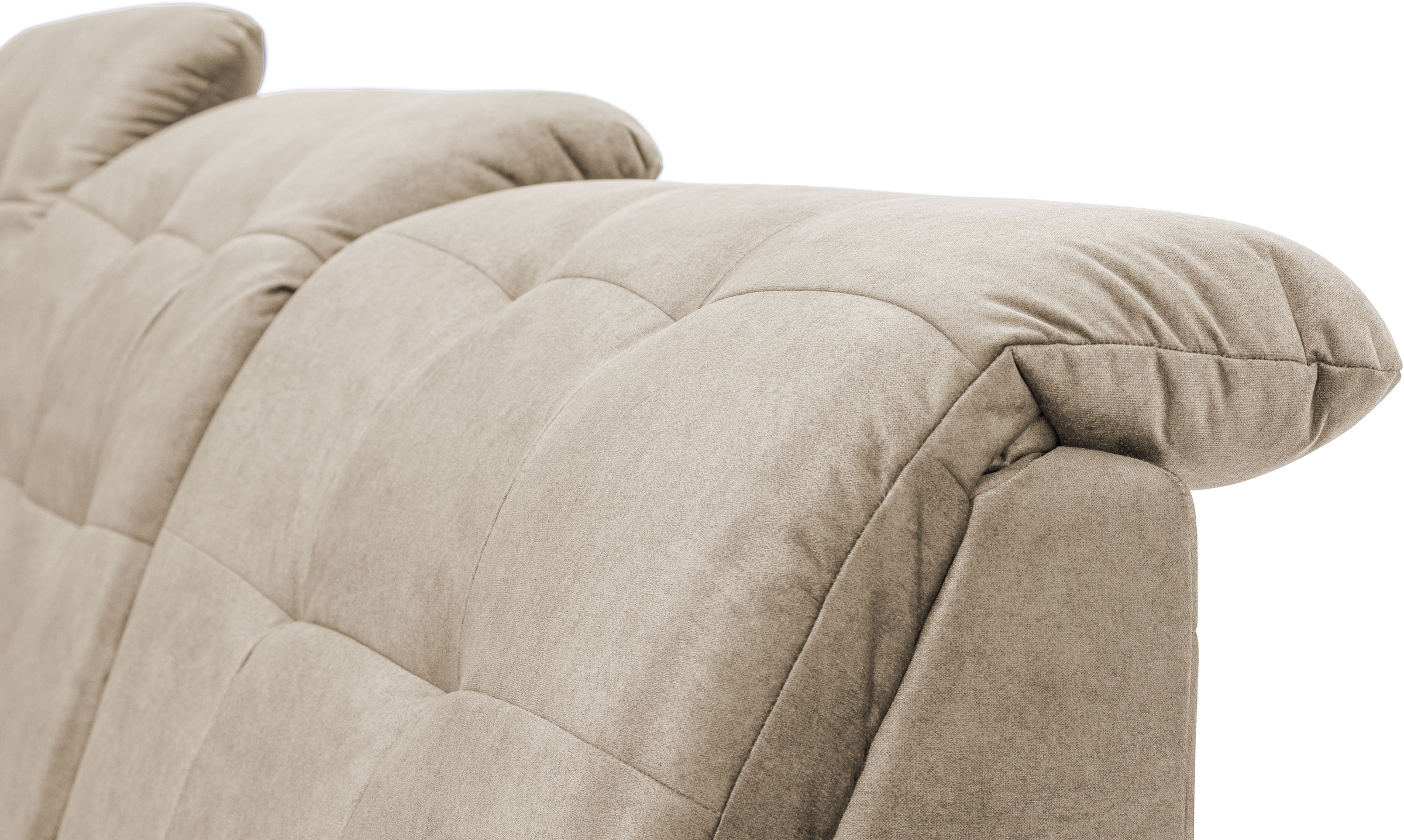 exxpo - sofa fashion Ecksofa »Derby Inkl. Kopfteilverstellung, wahlw. Bett & Bettkasten, L-Form« EXTRA an Komfort zum Relaxen, Entspannen und Wohlfühlen