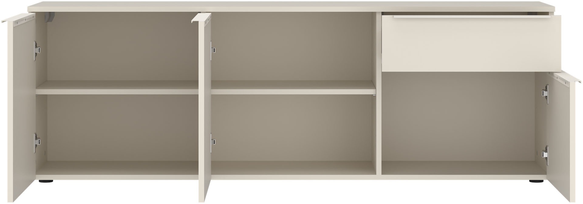 TOM TAILOR HOME Sideboard Lowboard, Breite 165 cm,3 Türen,1 Schublade, viel Stauraum