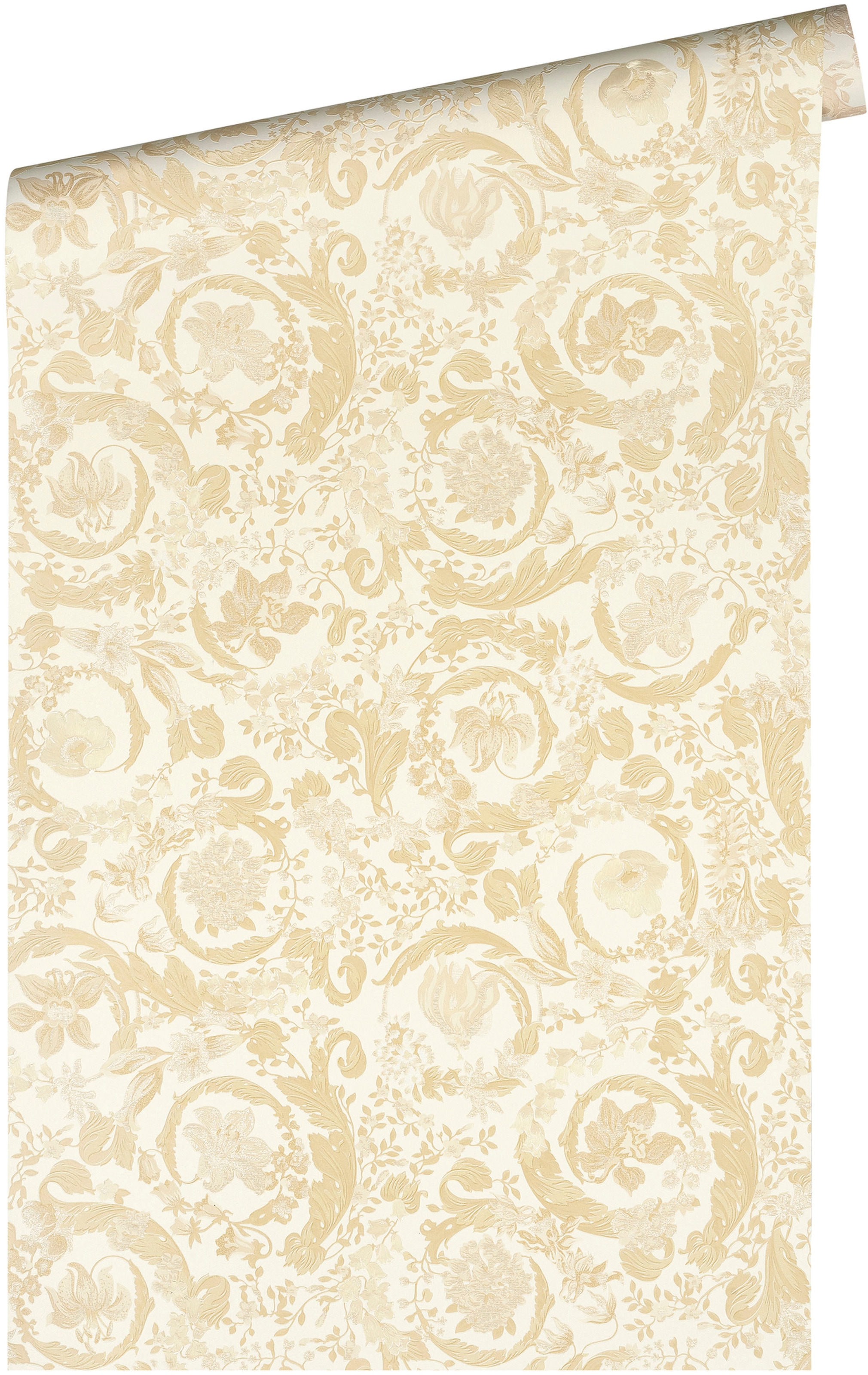 Versace Vliestapete »Wallpaper Versace 5 Floral«, leicht glänzend-gemustert-abstrakt, Designertapete Tapeten Wohnzimmer Schlafzimmer Küche Flur Design Optik