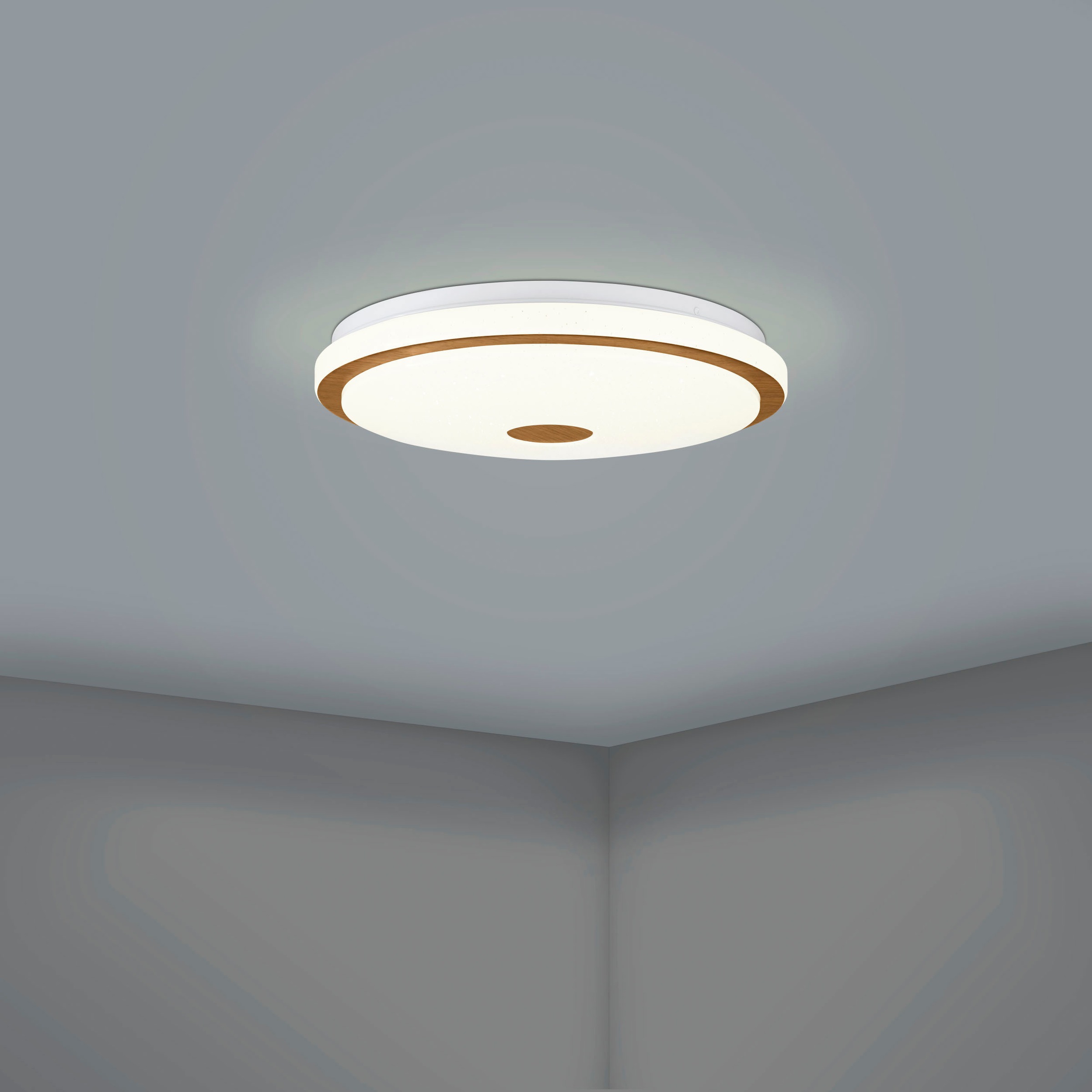 EGLO Deckenleuchte »LANCIANO 1« Ø 38,00 cm, inkl. LED fest integriert - 24 günstig online kaufen
