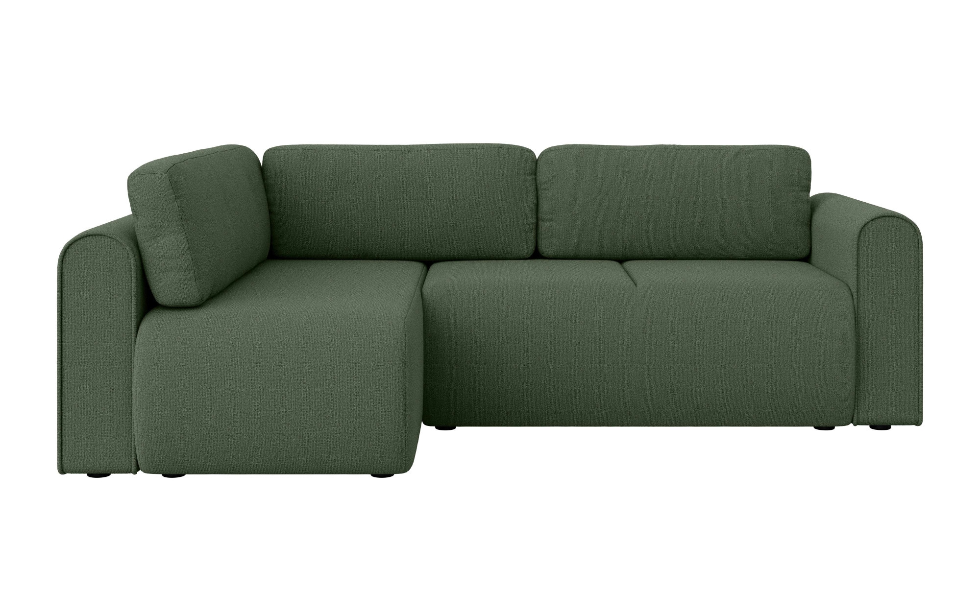 INOSIGN Ecksofa »Zacharia wahlweise Schlafsofa mit Bettkasten, B/T/H 250/166/86 cm«, L-Form mit Wellenunterfederung, Ottomane rechts oder links bestellbar