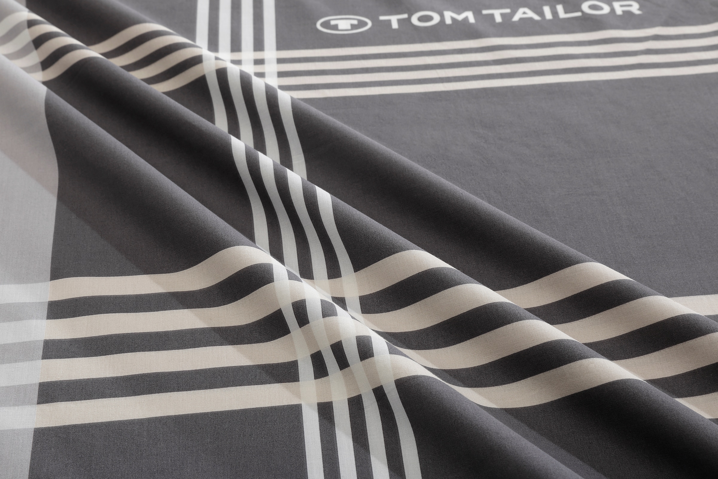 TOM TAILOR HOME Bettwäsche »Ole« 2 Stk. tlg. karierte Bettwäsche aus Baumwolle, mit Reißverschluss