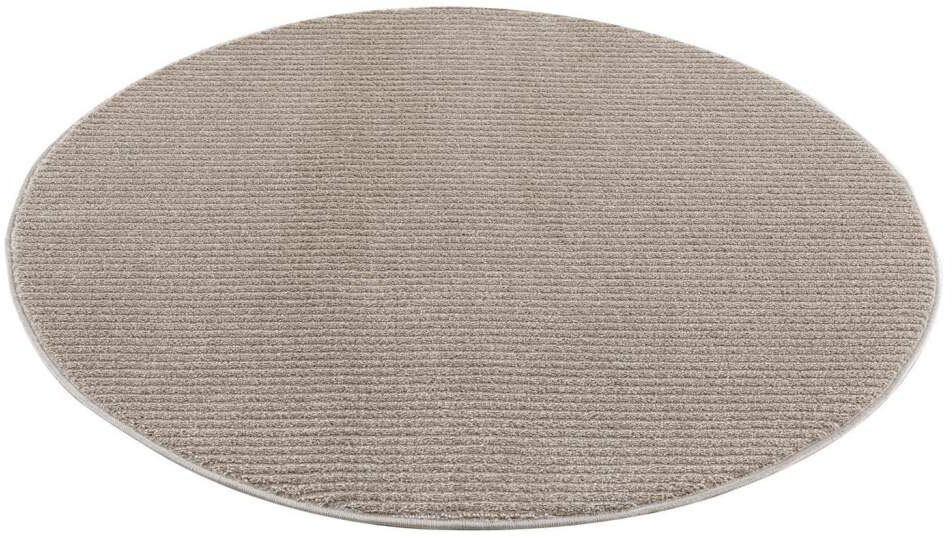 Carpet City Teppich »Friseé-Teppich FANCY900«, rund, 12 mm Höhe, Kurzflor, günstig online kaufen