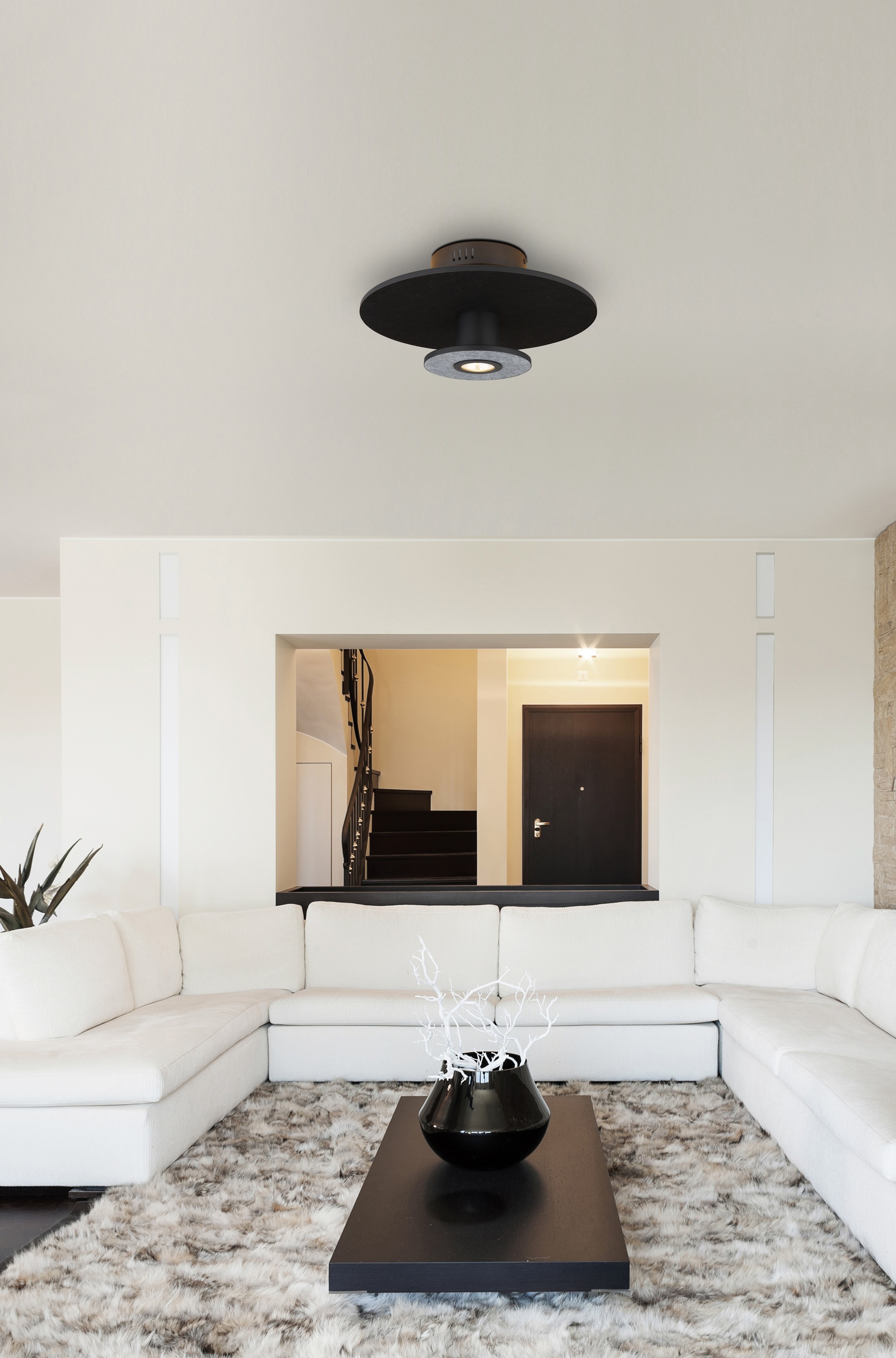 GLOBO LIGHTING LED Deckenleuchte »CARTER« LED-Modul 1 Stk. Warmweiß Deckenl günstig online kaufen