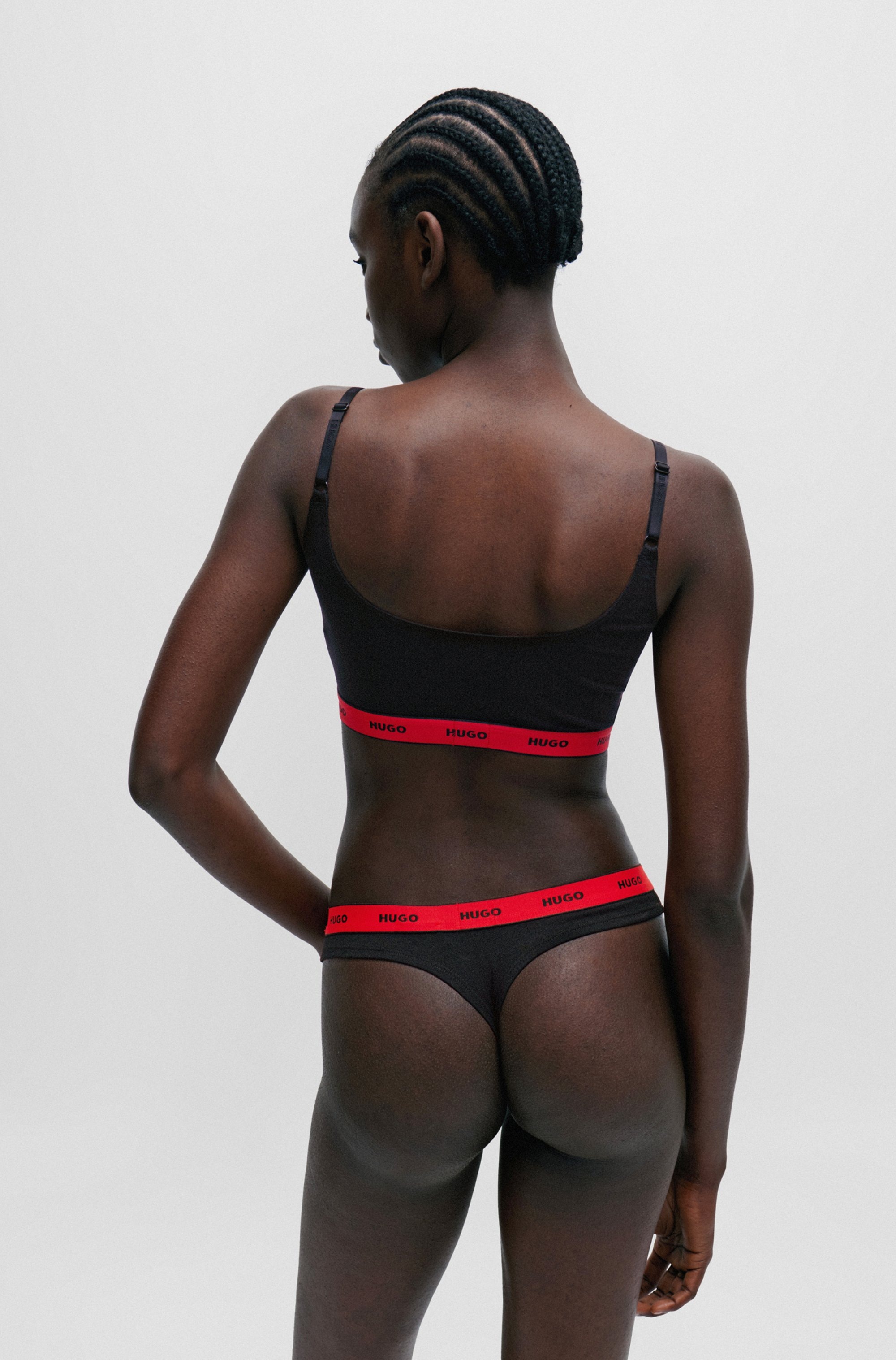 HUGO Underwear Bralette-BH »TWIN BRALETTE STRIPE«, mit elastischem Bund
