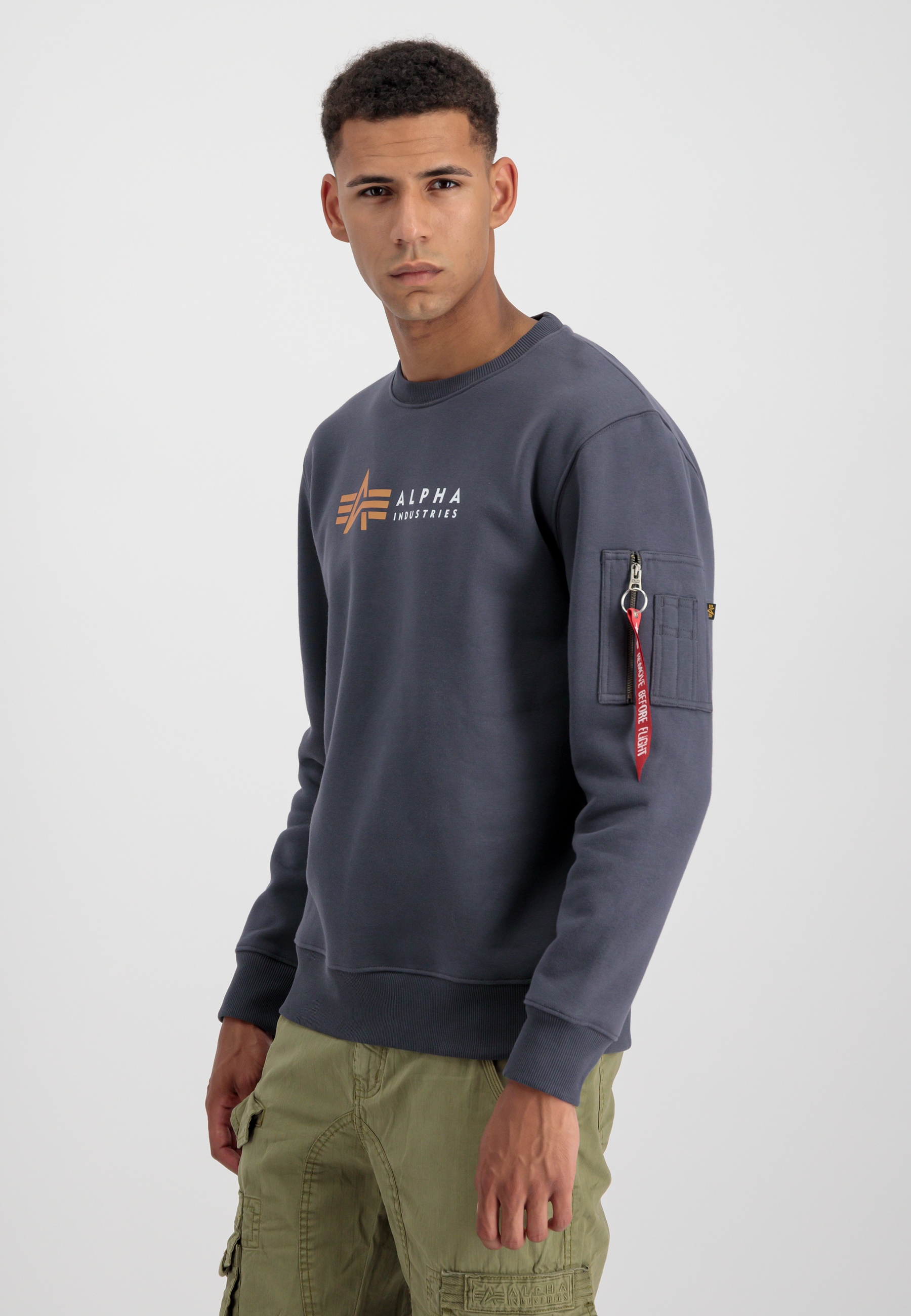 Alpha Industries Sweater »Alpha Industries Men - Sweatshirts Alpha Label  Sweater« online kaufen