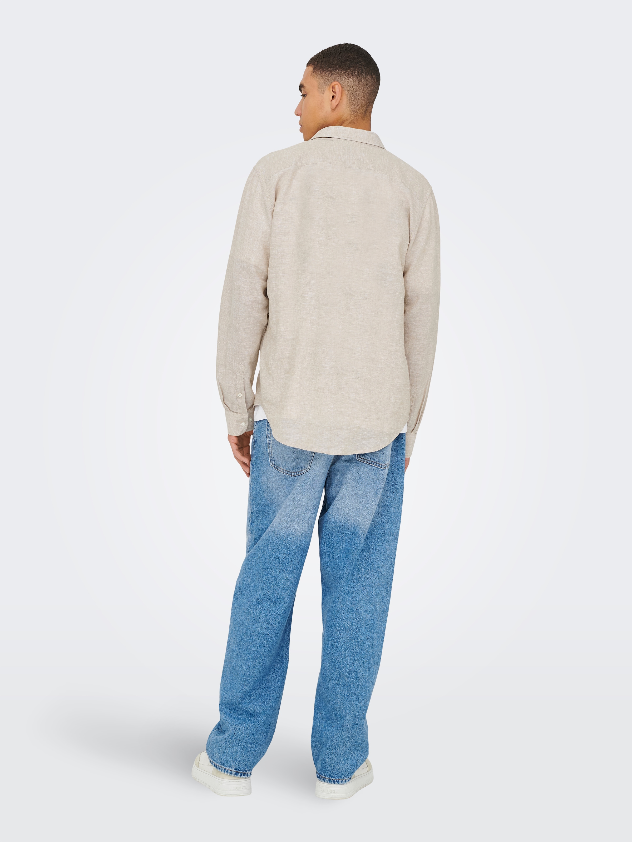 ONLY & SONS Langarmhemd »ONSCAIDEN LIFE REG LS 1 PKT SHIRT NOOS«