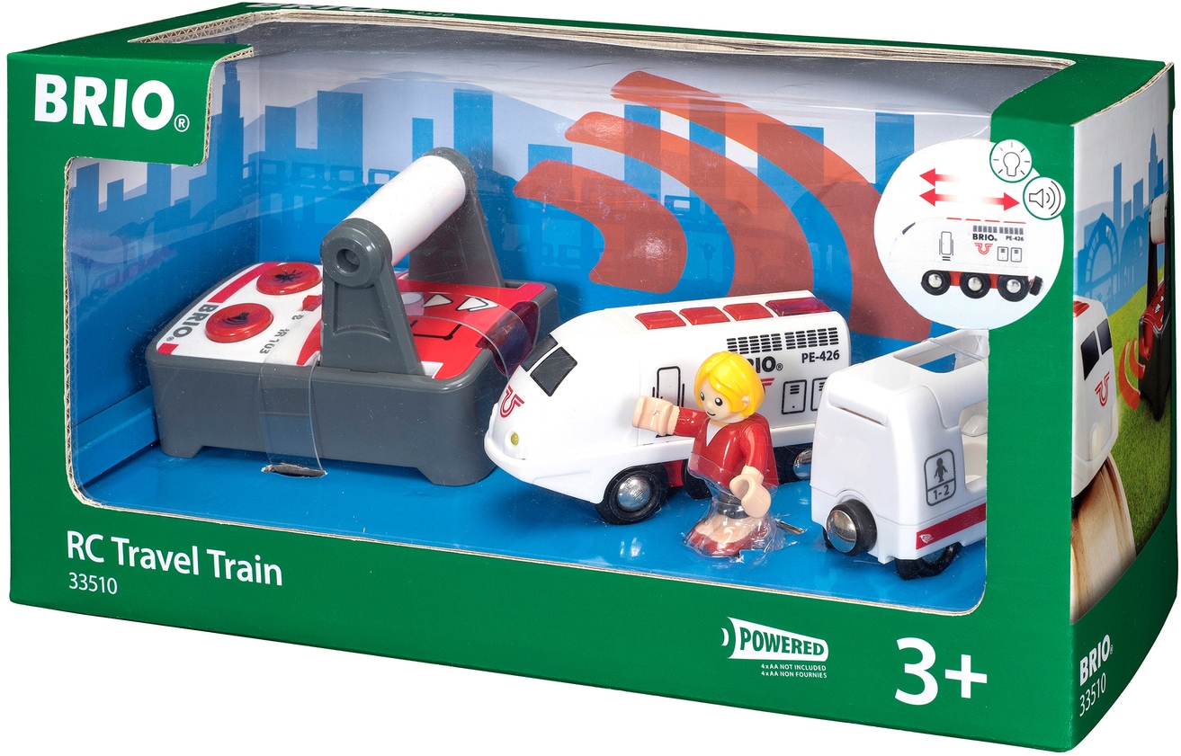 BRIO® Spielzeug-Eisenbahn »BRIO® WORLD, IR Express Reisezug«, mit Licht und Soundfunktion