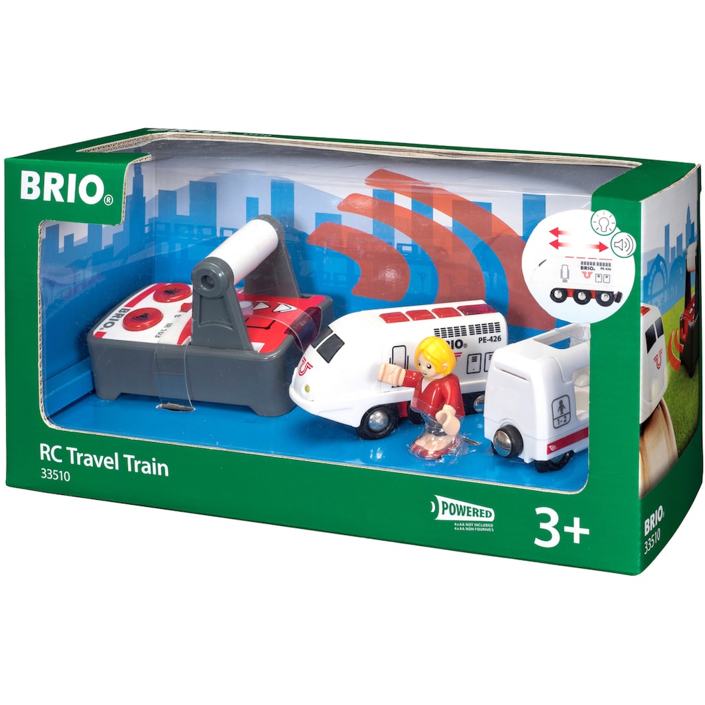 BRIO® Spielzeug-Eisenbahn »BRIO® WORLD, IR Express Reisezug«, mit Licht und Soundfunktion, FSC® - schützt Wald - weltweit