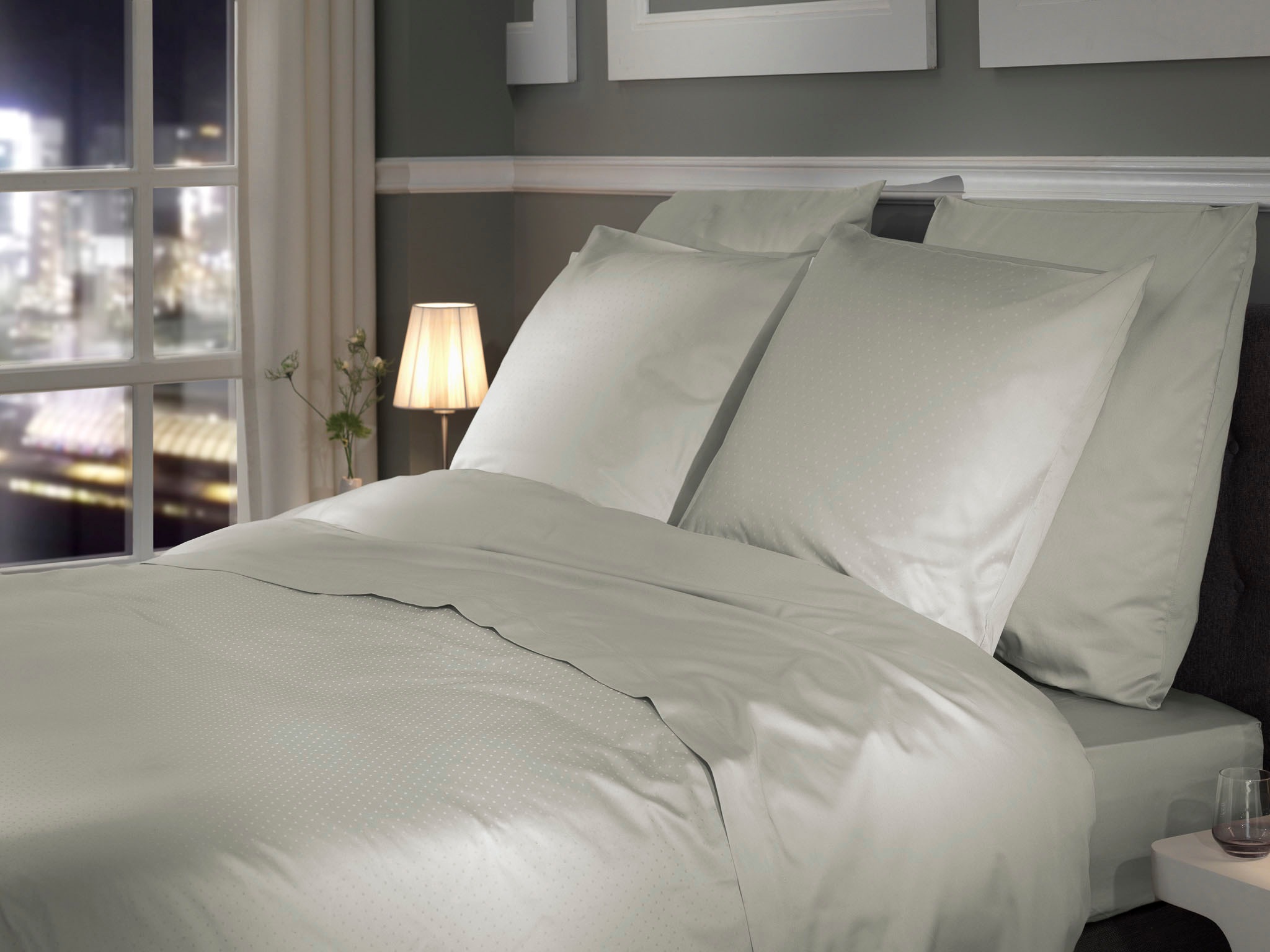 Heckett & Lane Bettwäsche »Punto« 2 Stk. gepunktet, 100% Baumwolle ab 135x200 cm.