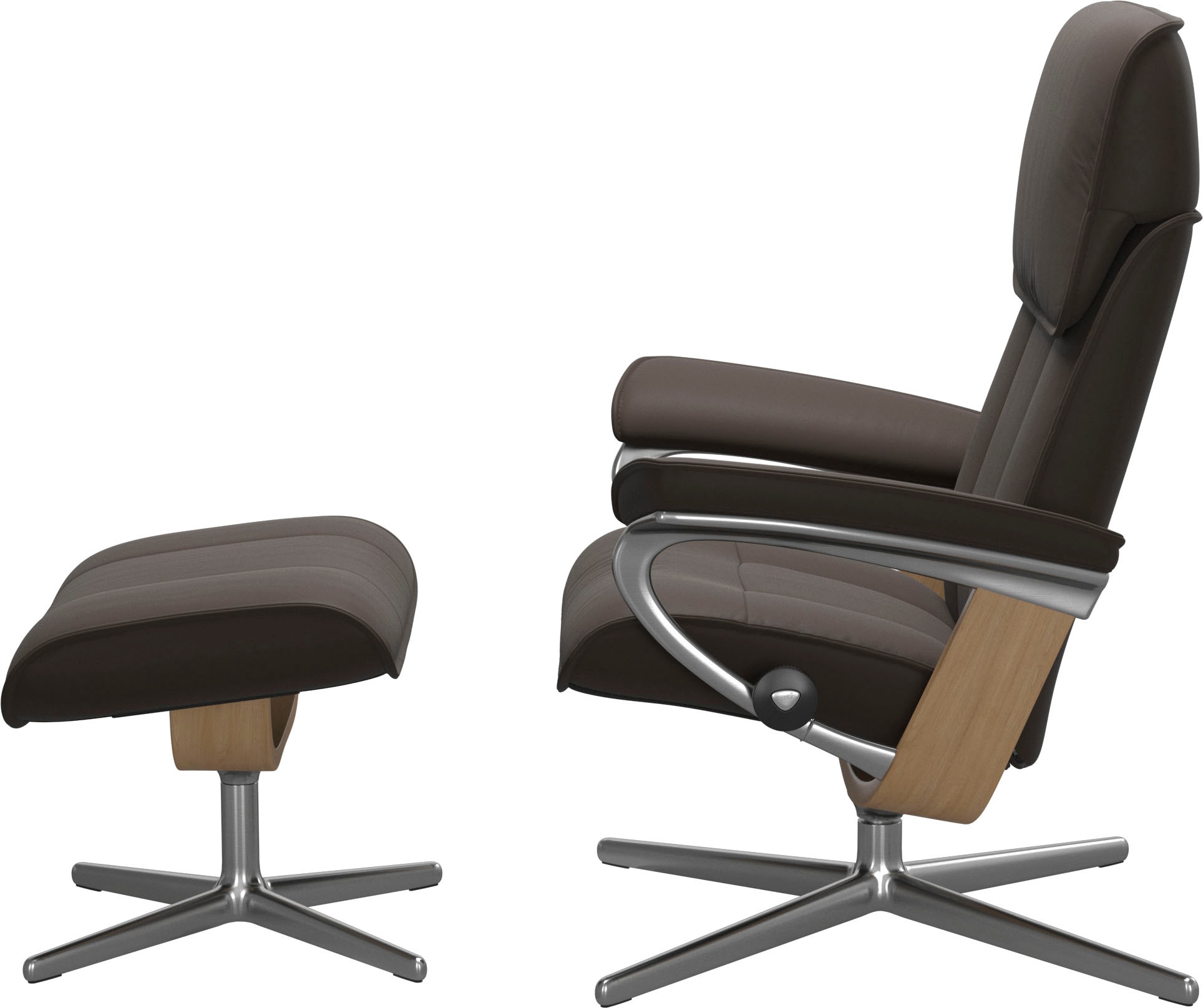 Stressless® Fußhocker »Admiral«, mit Cross Base, Größe M & L, Holzakzent Eiche