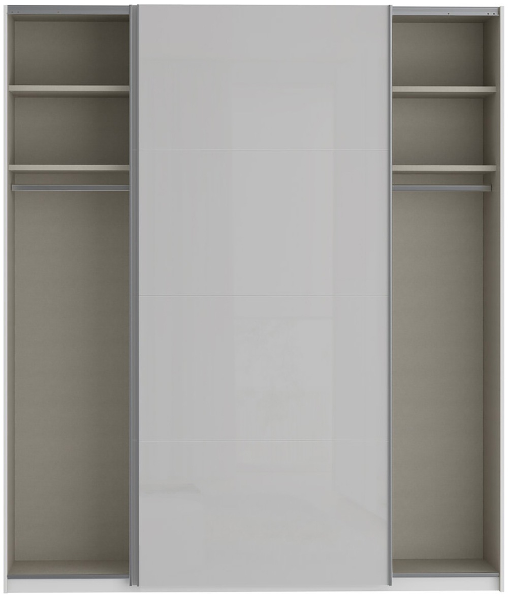 FORTE Schwebetürenschrank »Fittio, Made in Europe, 2 Schiebetüren, modernes Design«, Höhe 2,35 mtr, stehende Montage