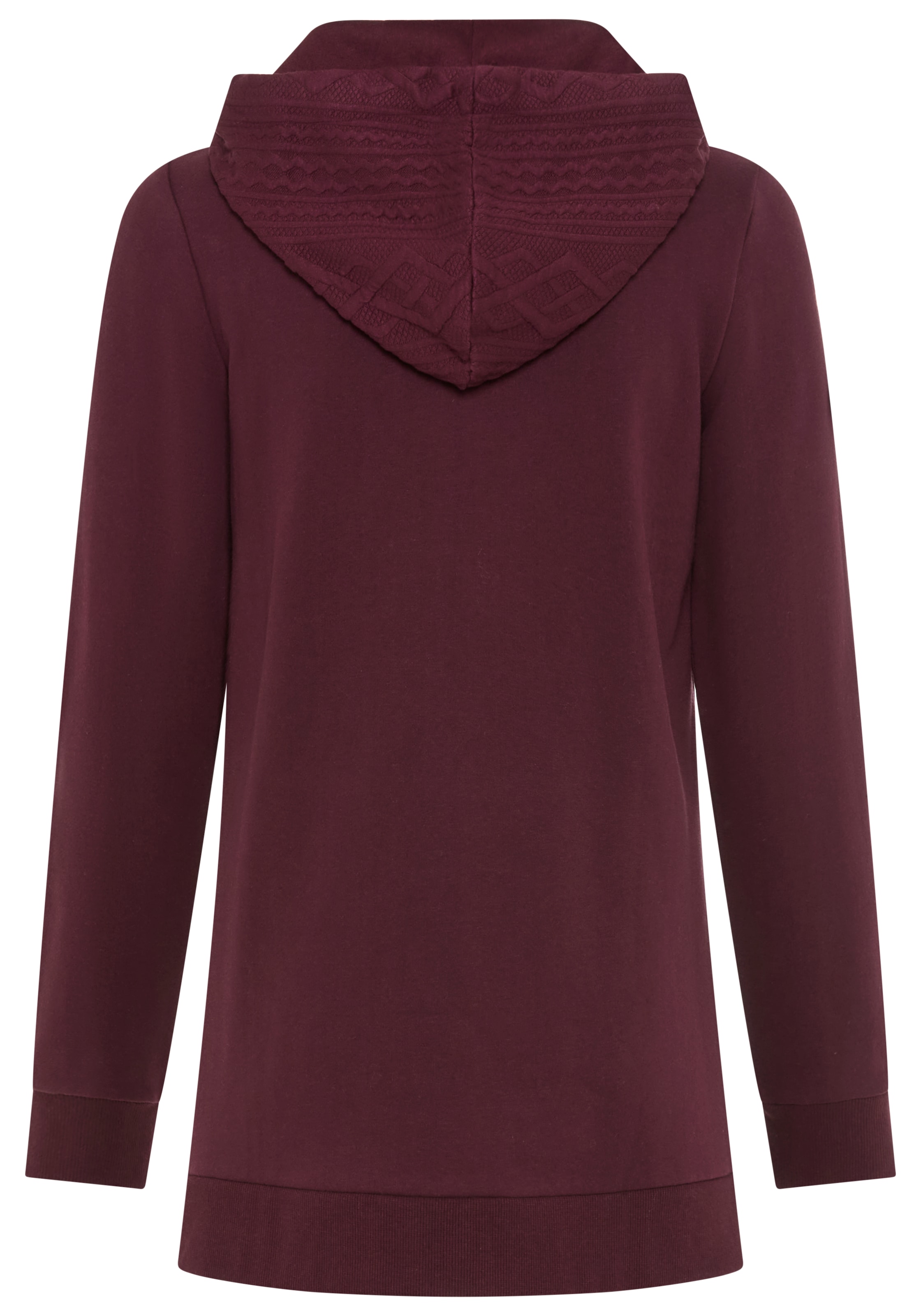 KangaROOS Kapuzensweatjacke mit Zopfmusterdetails
