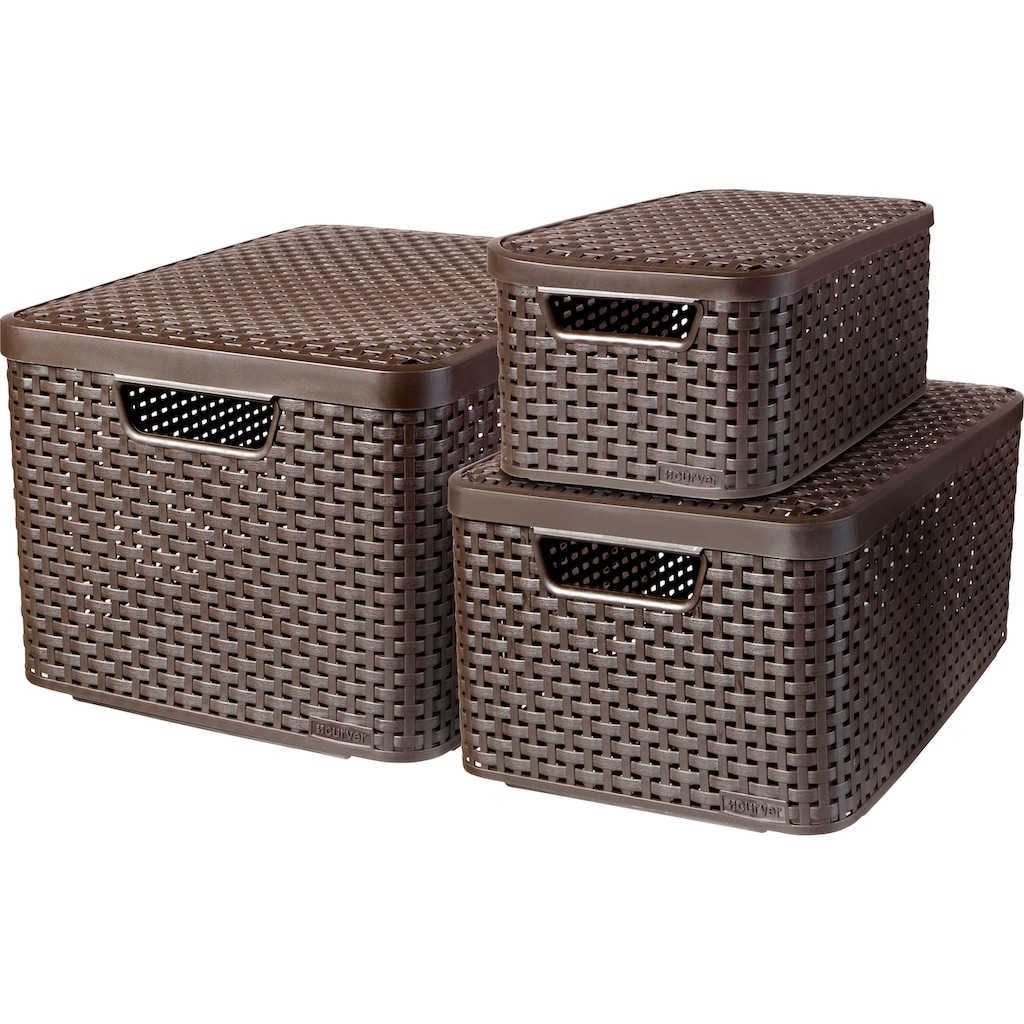 Curver Organizer »Style Box L+M+S«, (Set, 3 St.)