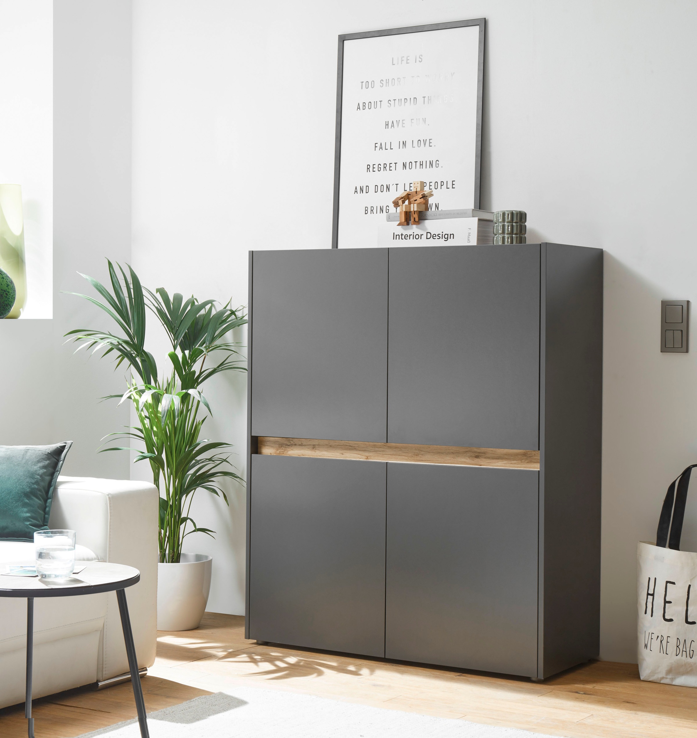 INOSIGN Highboard »City/Giron, moderner Schrank, Kommode, Stauraumschrank, günstig online kaufen
