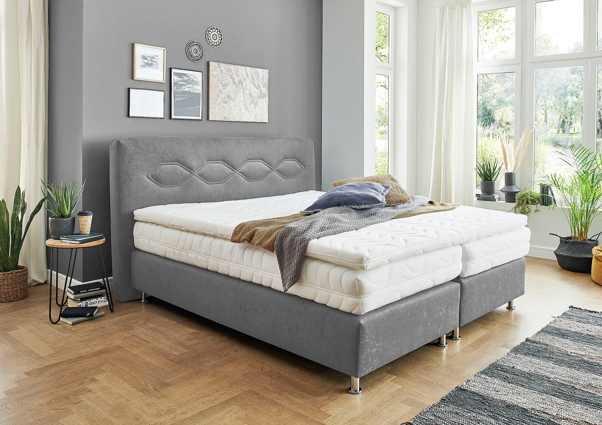 Westfalia Schlafkomfort Boxspringbett, wahlweise mit Topper