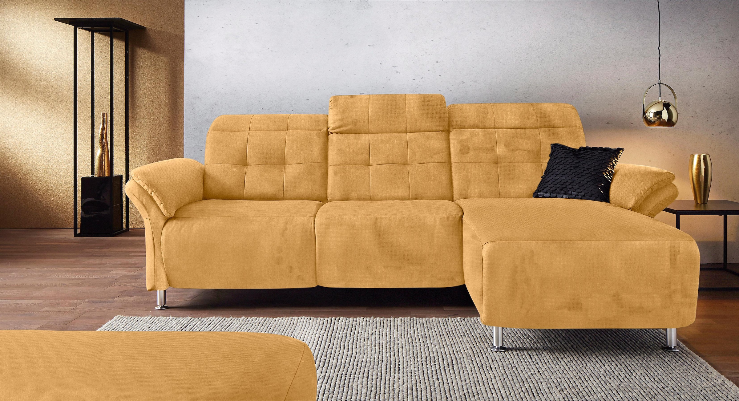 Home affaire Ecksofa »Manhattan L-Form« 2 Sitze mit elektrischer Relaxfunkt günstig online kaufen