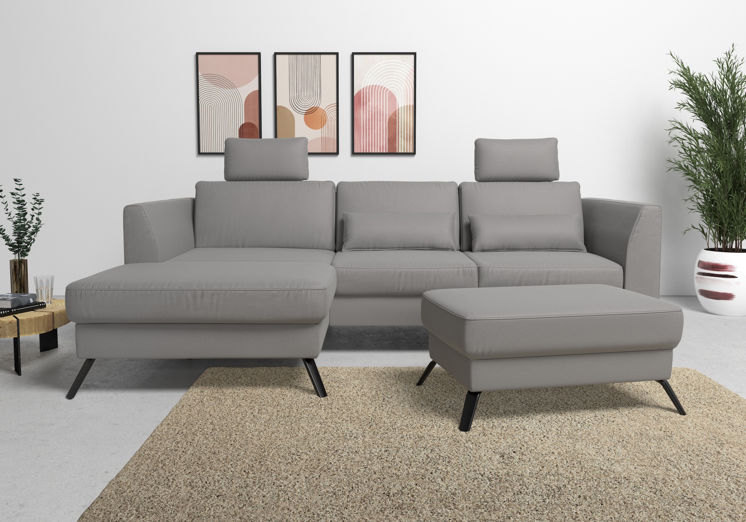 sit&more Ecksofa »Olsen L-Form«, inklusive Sitztiefenverstellung, wahlweise günstig online kaufen