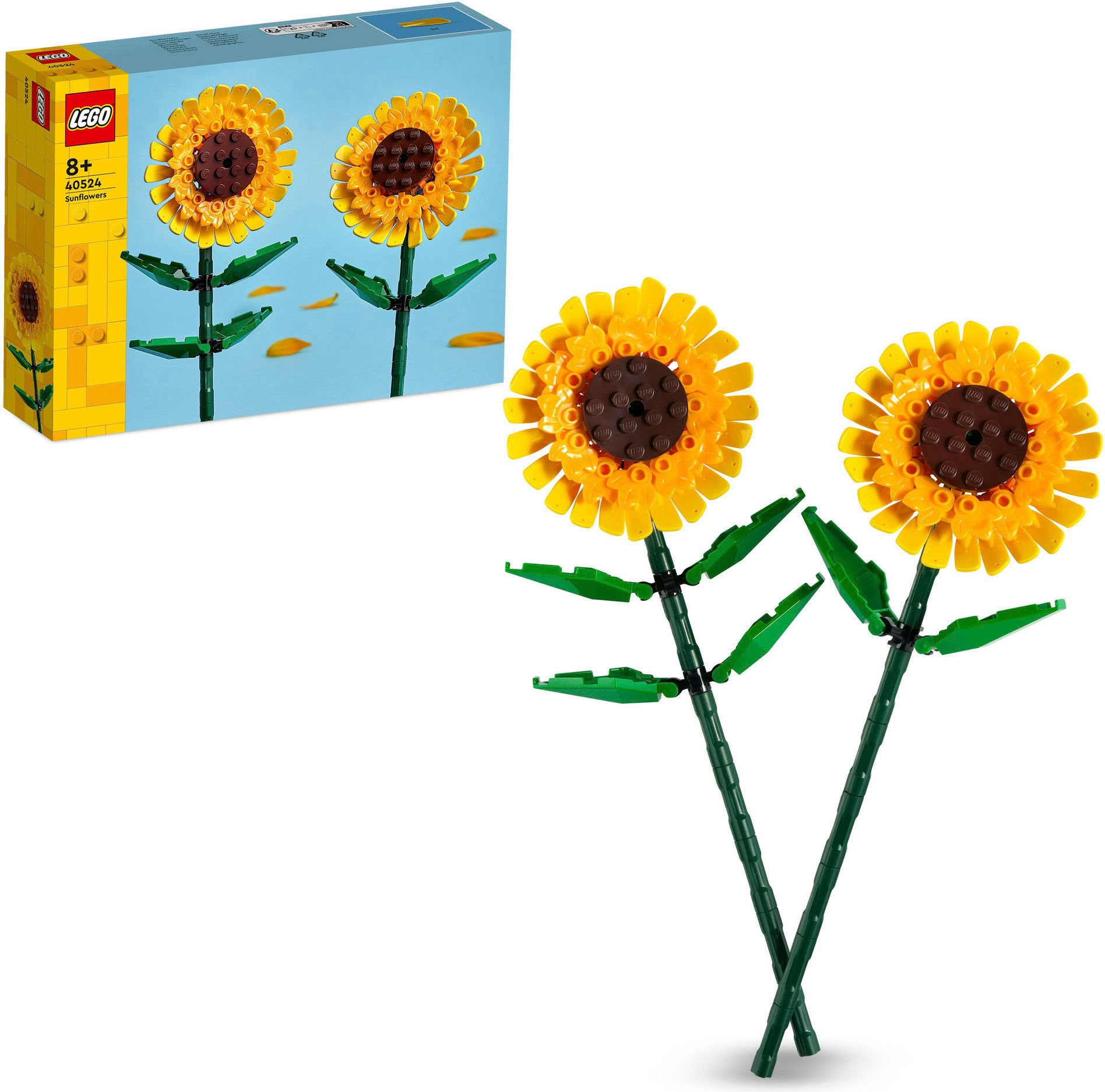 Bild von LEGO® Konstruktionsspielsteine »Sonnenblumen (40524), LEGO Iconic«, (191 St.), Made in Europe