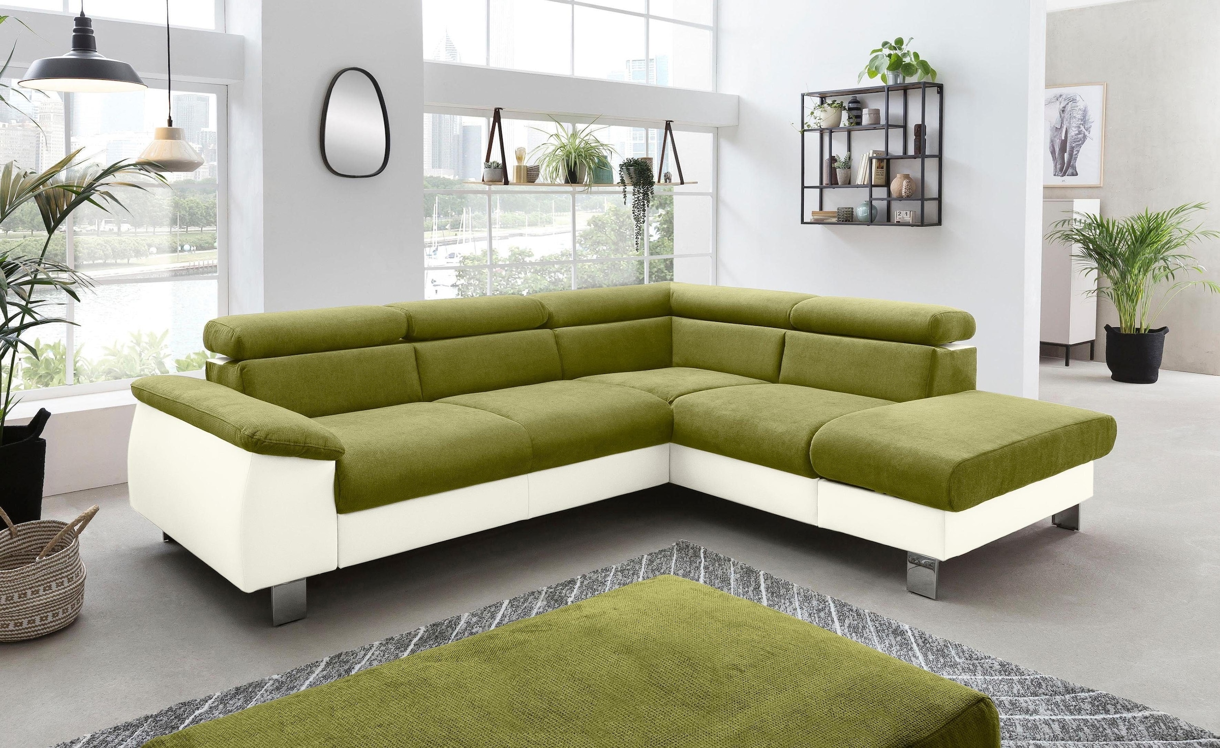 COTTA Polstergarnitur »Komaris L-Form«, (Set), Set bestehend aus: Ecksofa m günstig online kaufen