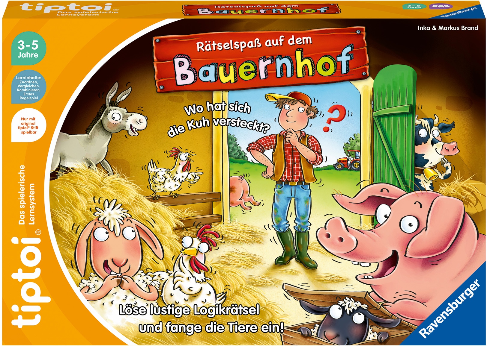 Ravensburger Spiel »tiptoi® Rätselspaß auf dem Bauernhof«, Made in Europe, FSC® - schützt Wald - weltweit