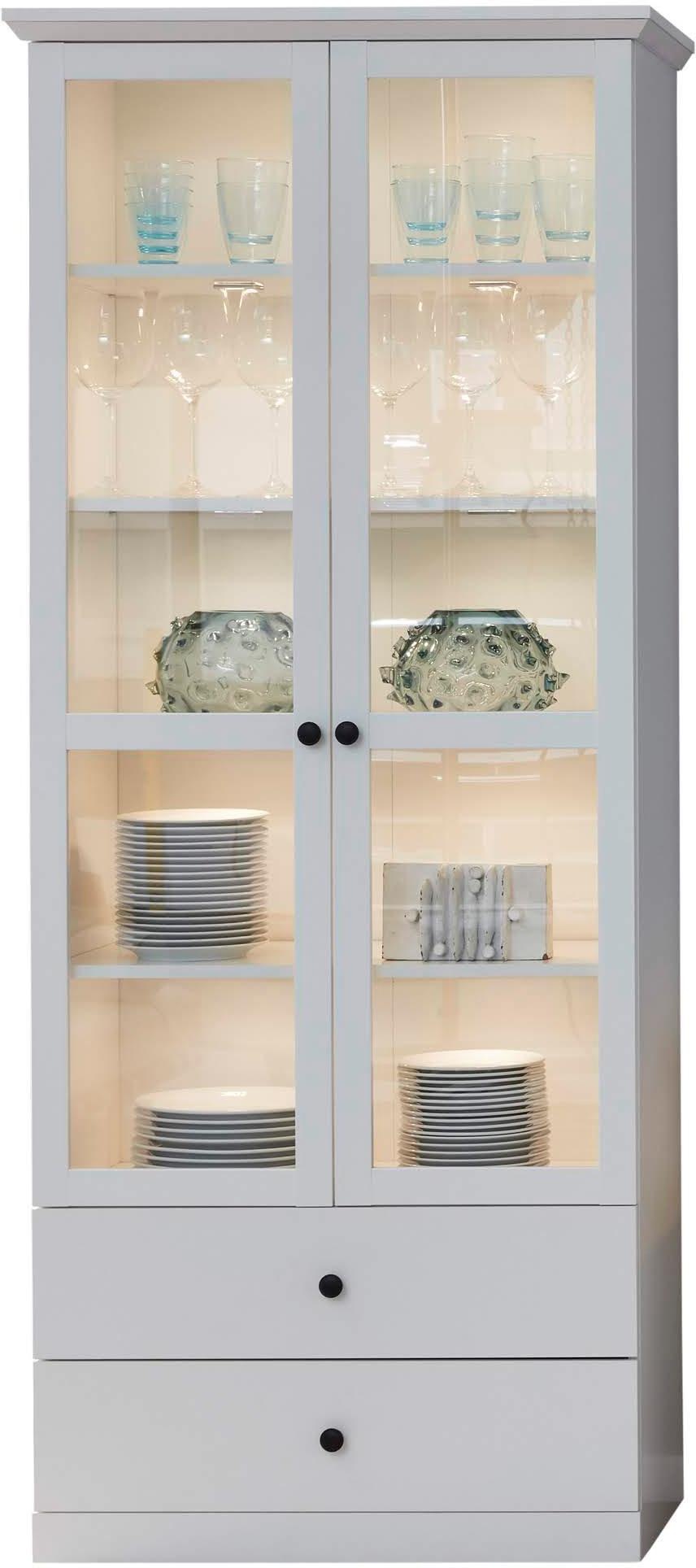 Home affaire Vitrine "Örebro", Vitrine mit 2 Türen, 2 Schubkasten & Soft-Cl günstig online kaufen