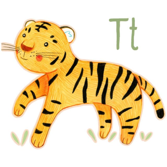 Wall-Art Wandtattoo »Tiger Tierwelt Buchstabe T«, (1 St.) auf Raten  bestellen