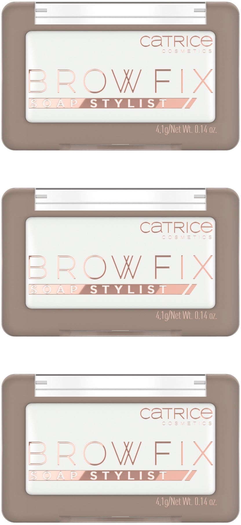 Augenbrauen-Gel »Brow Fix Soap Stylist«, (Set, 3 tlg.)