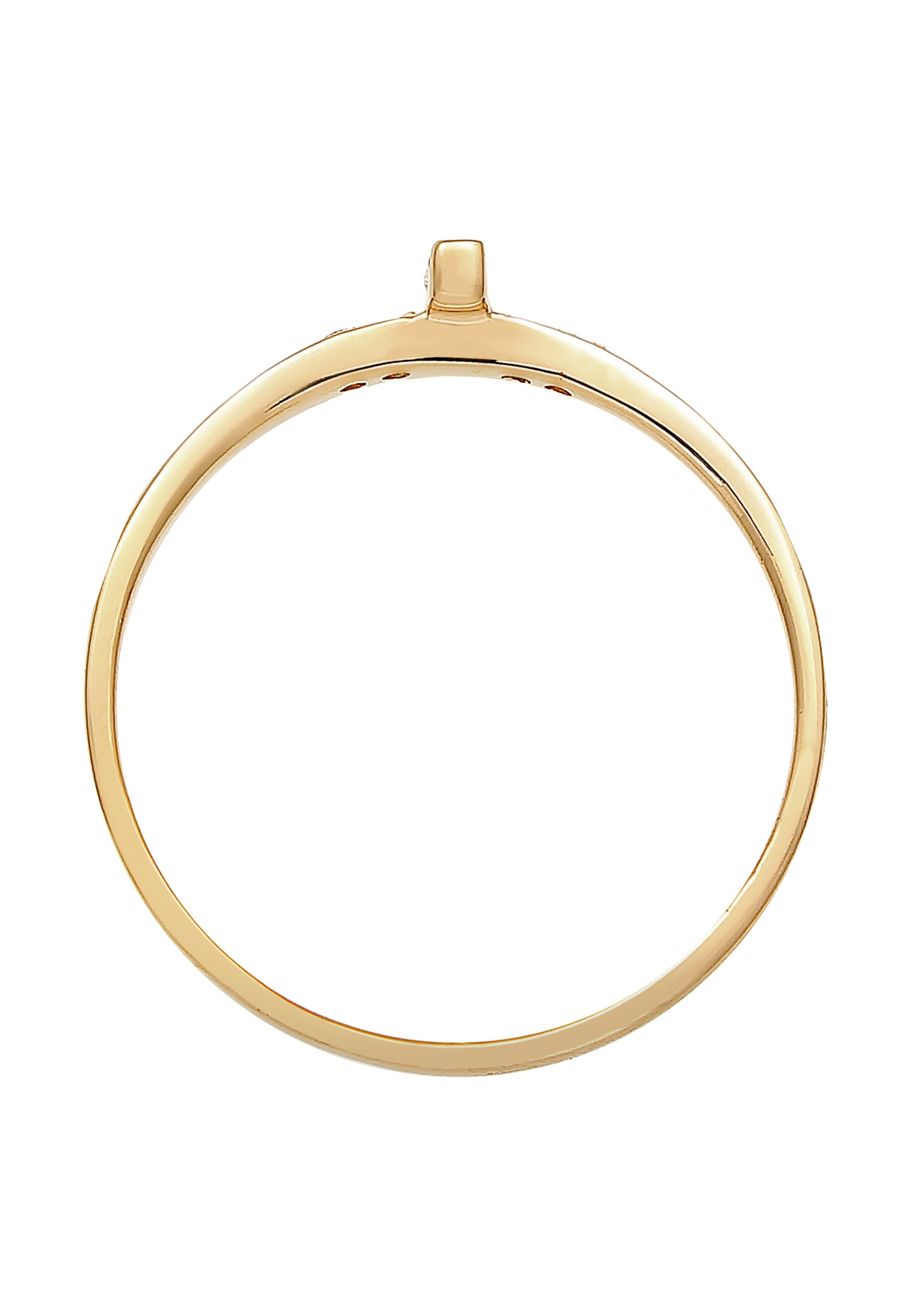 Elli DIAMONDS Verlobungsring »Topas Diamant (0.02ct) 585 Gelbgold«