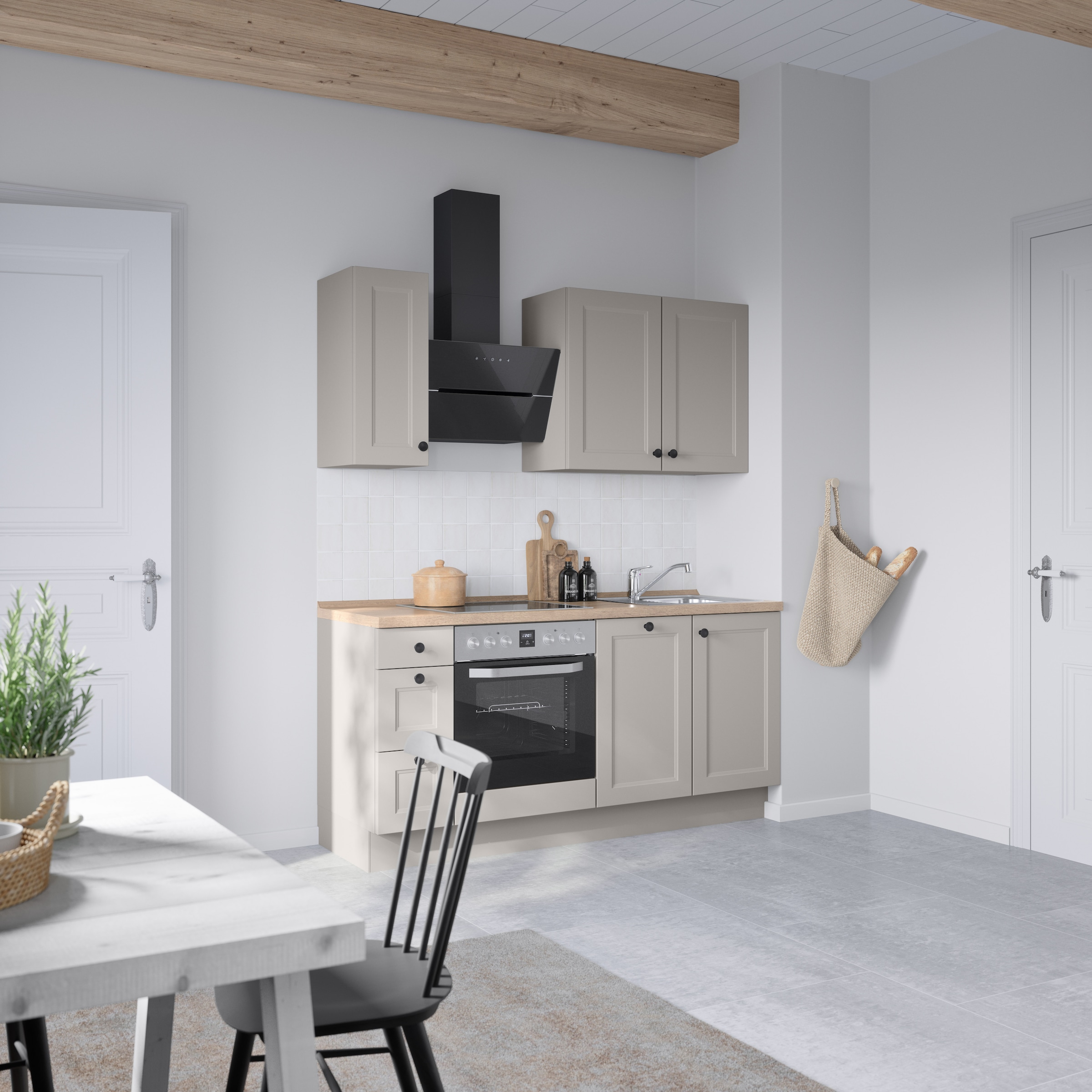nobilia® Küchenzeile »"Cascada II"«, vormontiert, Ausrichtung wählbar, Breite 180 cm, wahlw. mit E-Geräten