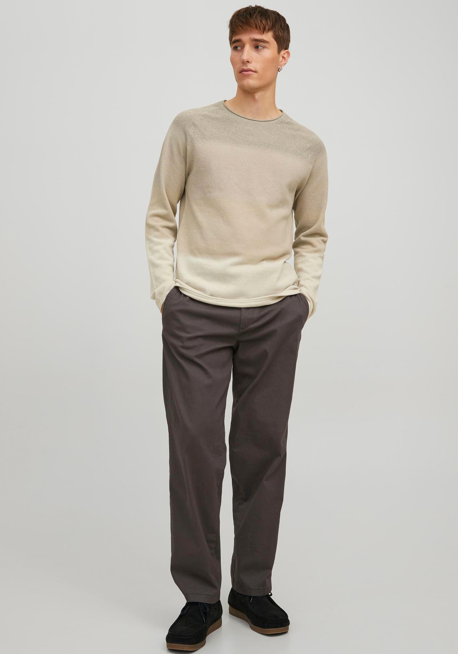 Jack & Jones Rundhalspullover »HILL KNIT«
