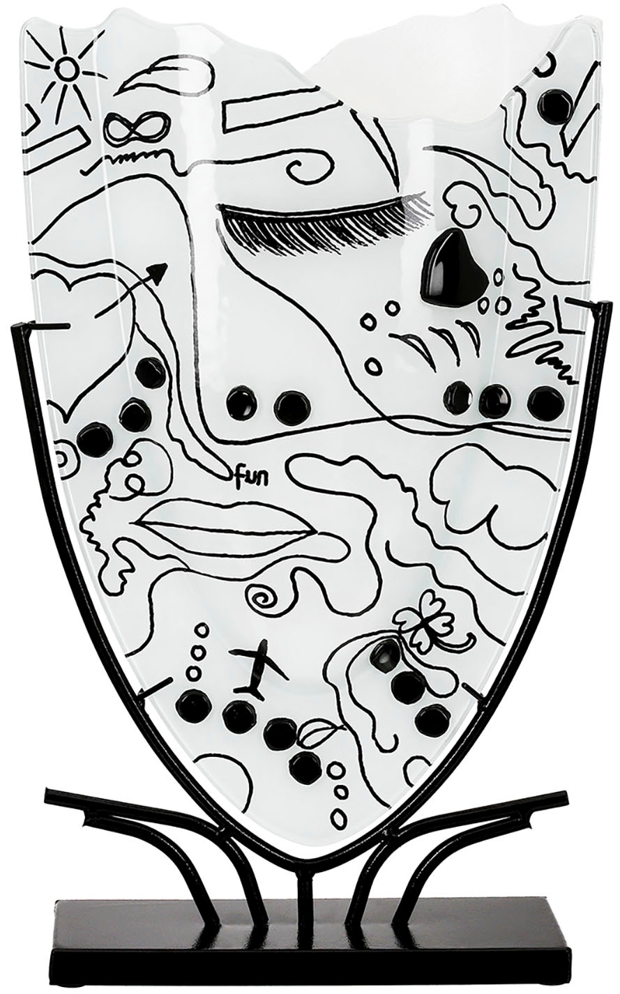 Casablanca by Gilde Bodenvase »Vase Modern Art weiß H.49 cm« günstig online kaufen