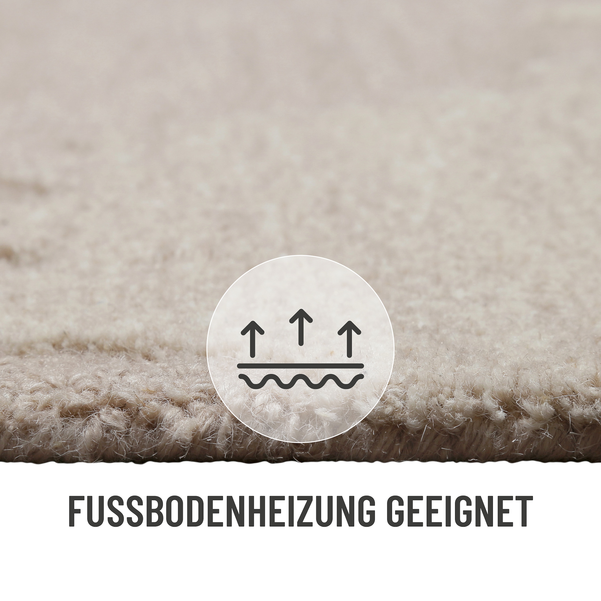 Wecon home Teppich »Carlo«, rechteckig, 10 mm Höhe, handgefertigt, gemustert, pflegeleicht, Wolle, Wohnzimmer, Esszimmer