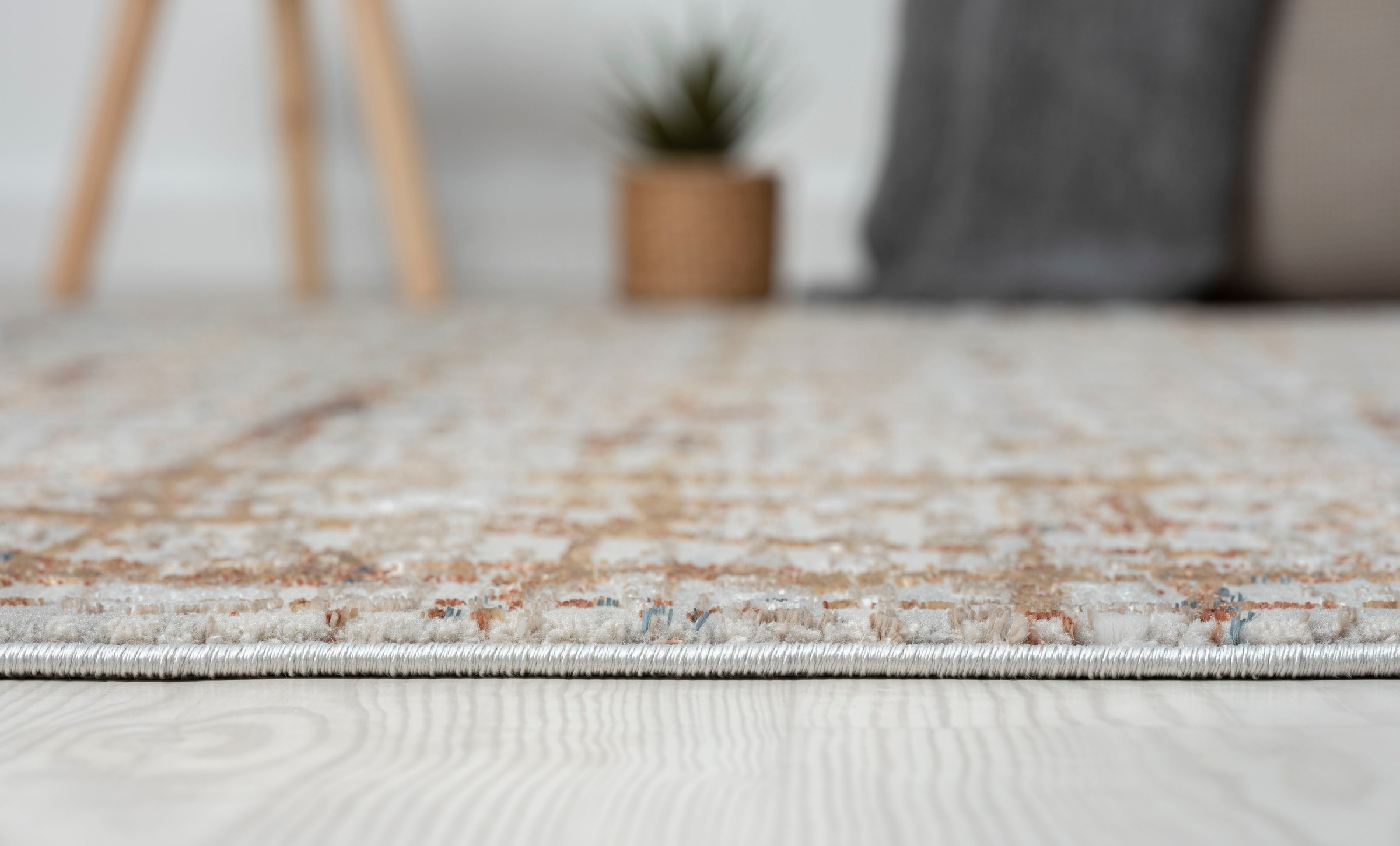 Myflair Möbel & Accessoires Teppich »Esme 3« rechteckig 8 mm Höhe Kurzflor, Vintage Look, besonders weich durch Microfaser