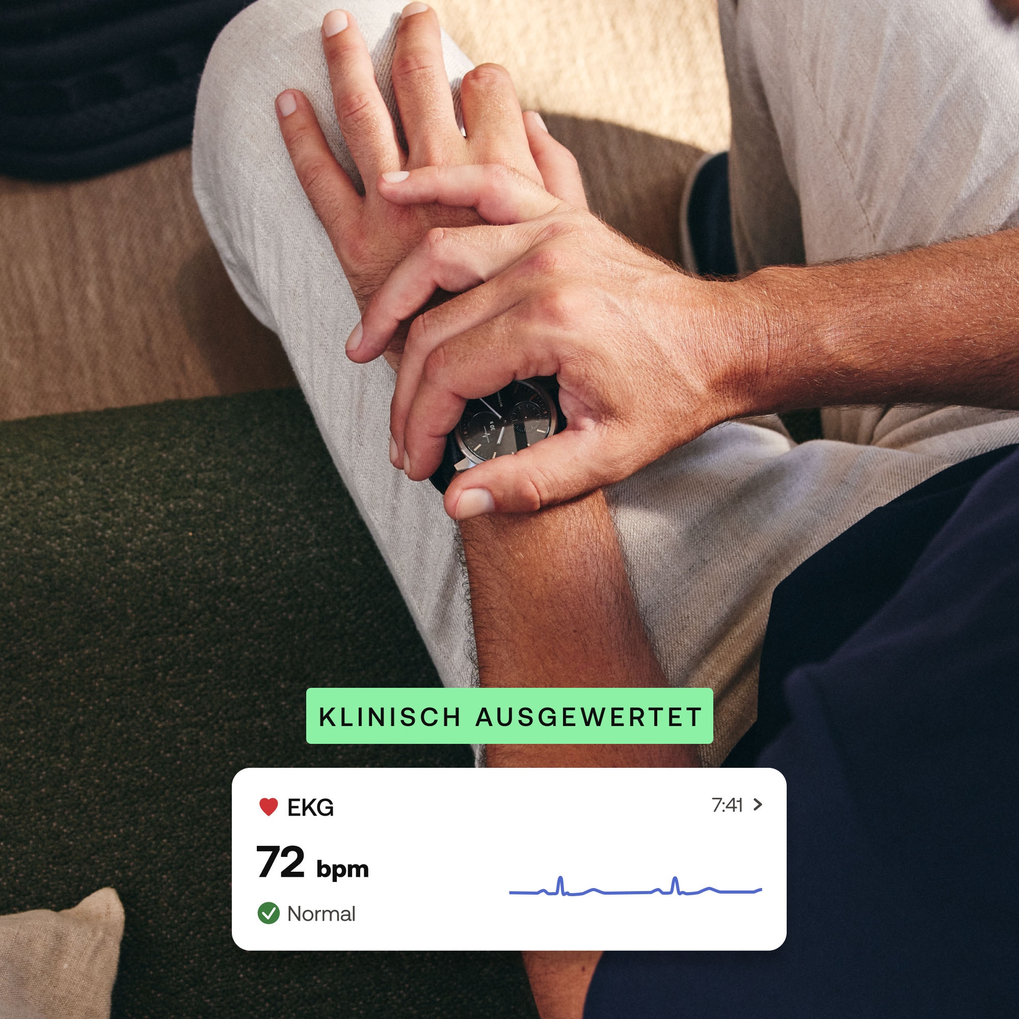 Withings Smartwatch »ScanWatch 2 42mm«, HealthSense OS,)