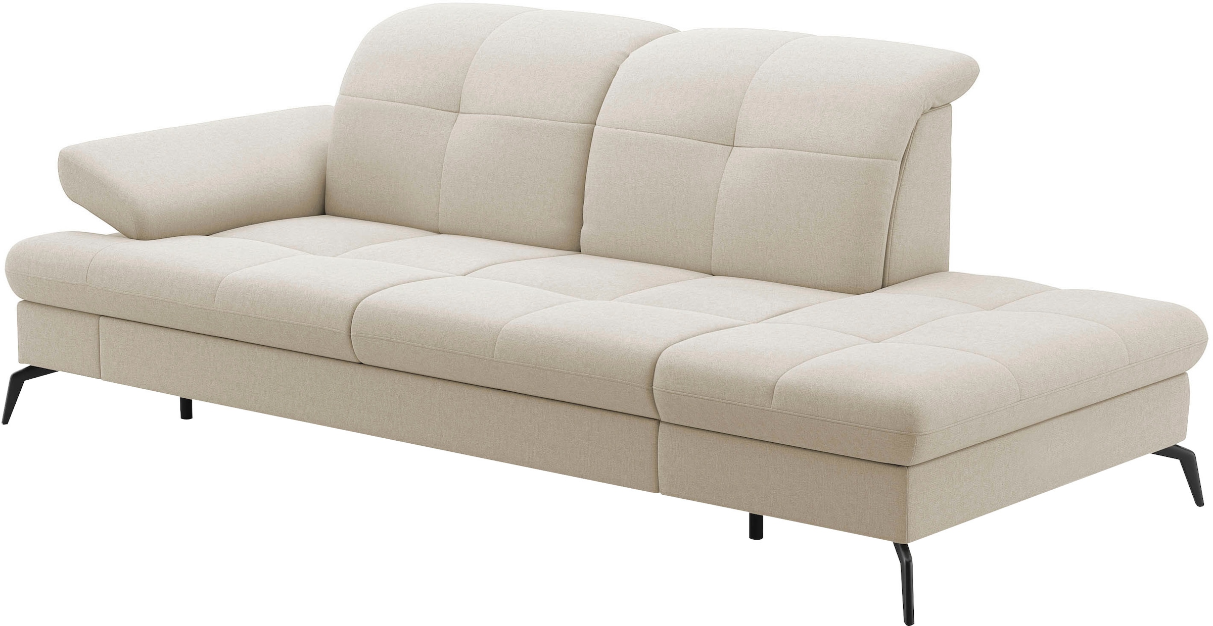 sit&more Recamiere »Amica, inkl. Sitztiefenverstellung und Armteilverstellung« wahlweise mit Kopfteilverstellung und Stauraum