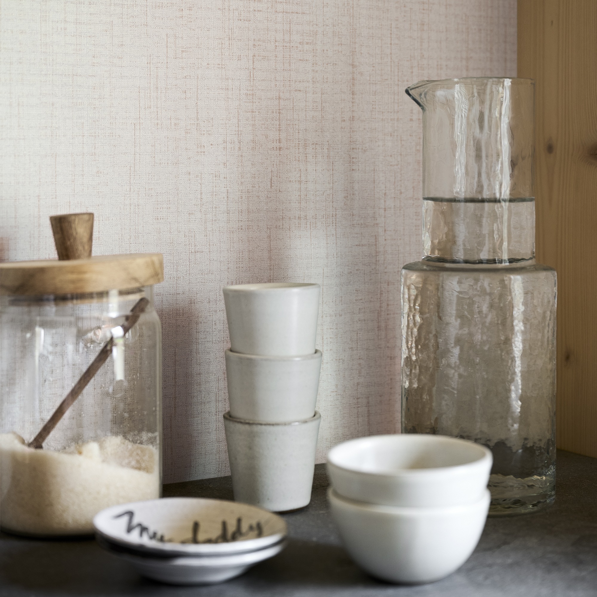 vtwonen Vliestapete »Linnen« unifarben mit Farbeinsatz geprägt Design Tapeten